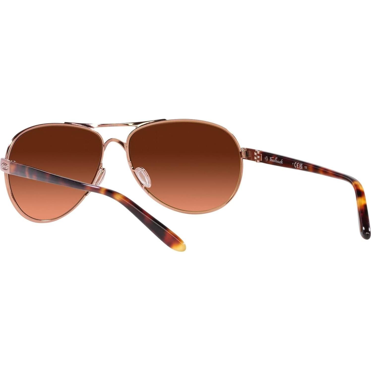 Gafas de sol aviador Oakley OO4079 Oro Rosa Degradado