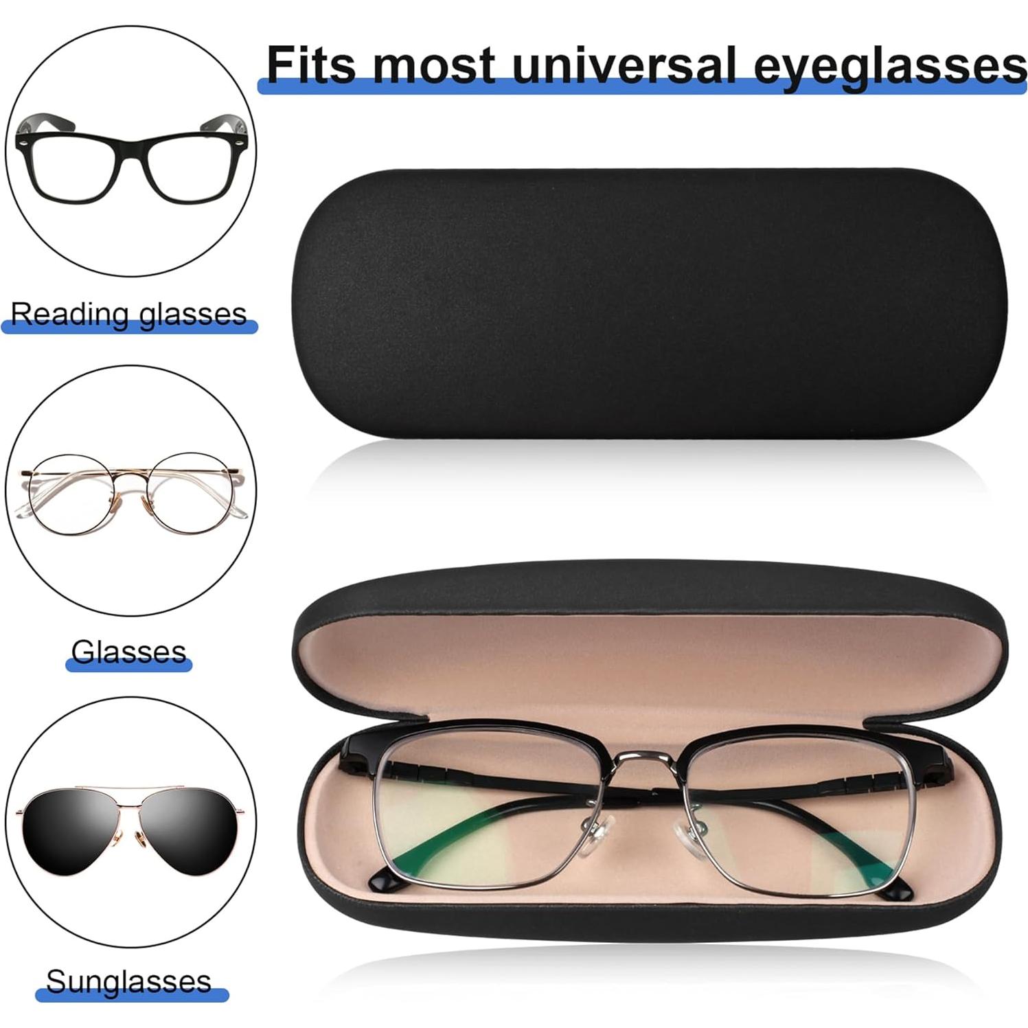 Estuche Duro para Gafas Joyberg, Paquete de 2, Negro