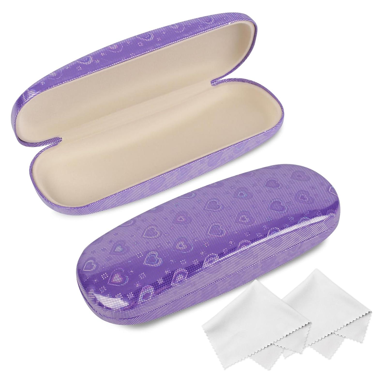 Estuche Duro para Gafas Joyberg, Paquete de 2, Amor Púrpura