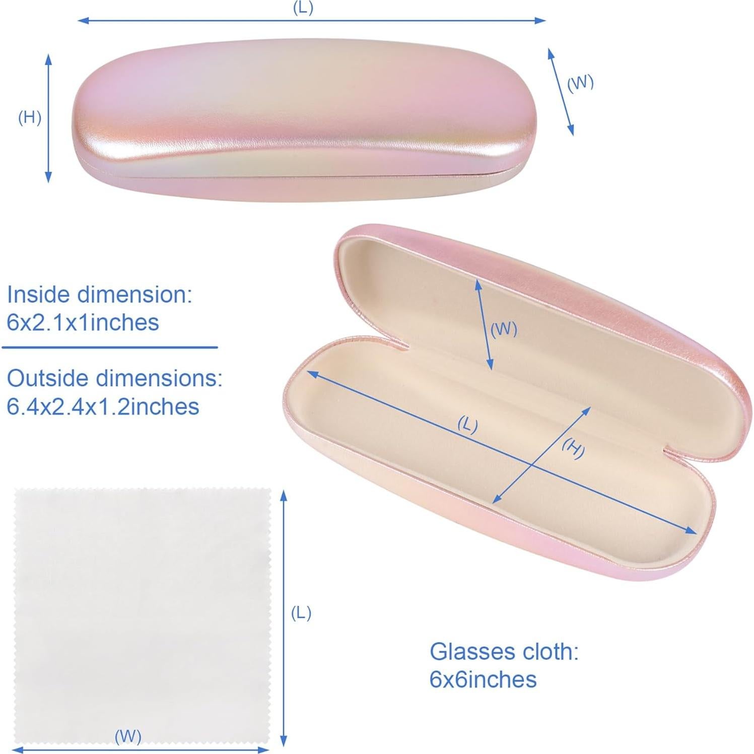 Estuche Duro Joyberg para Gafas - Paquete de 2 con Paño
