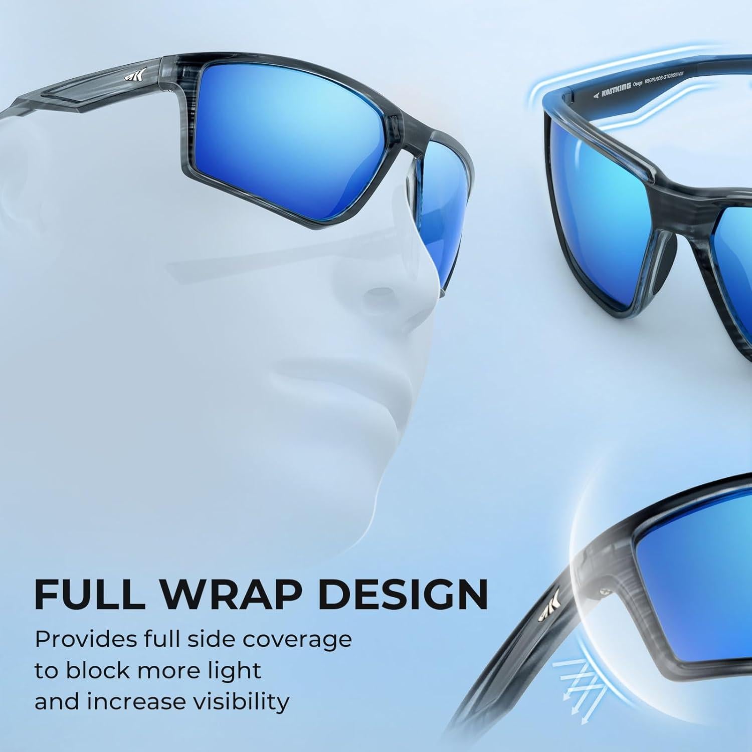 Gafas de sol polarizadas KastKing Osage para deportes UV