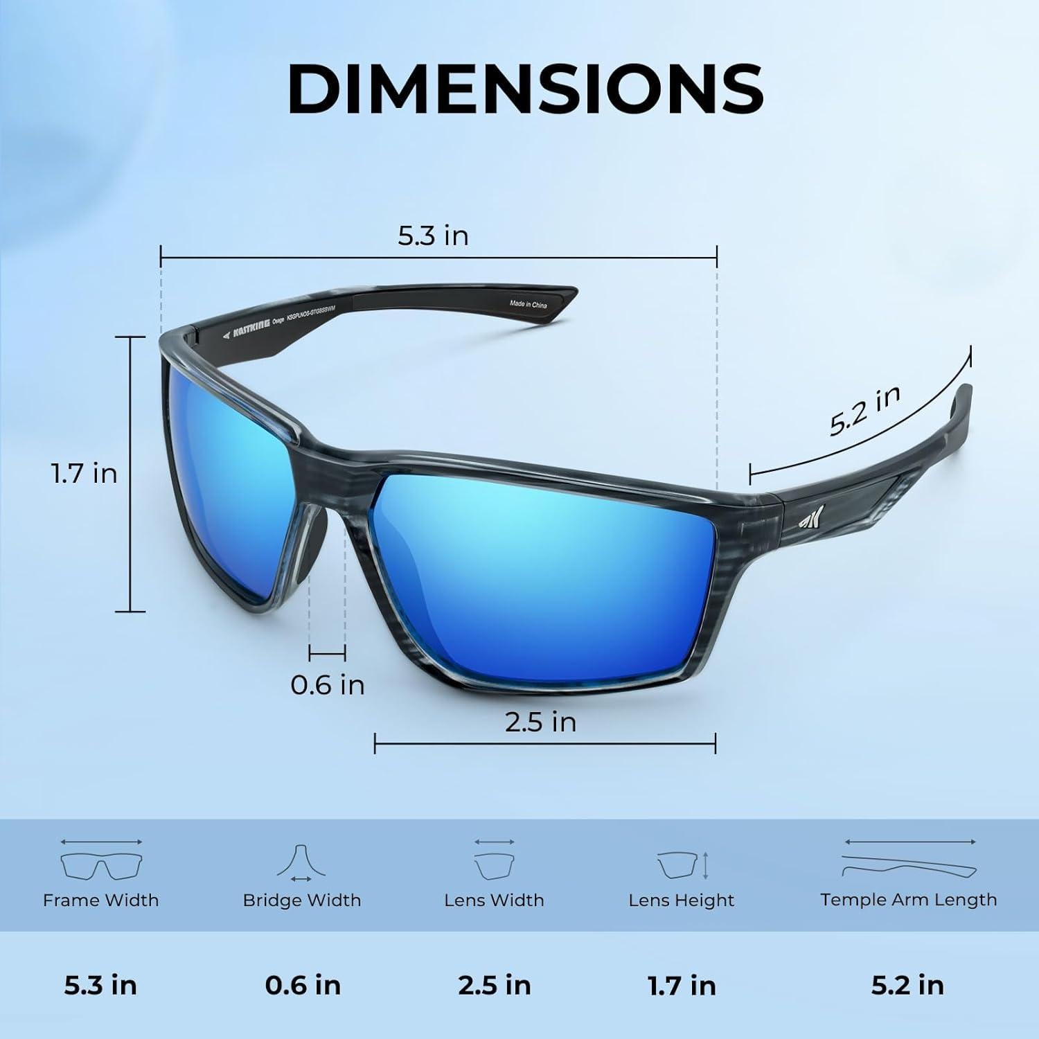 Gafas de sol polarizadas KastKing Osage para deportes UV