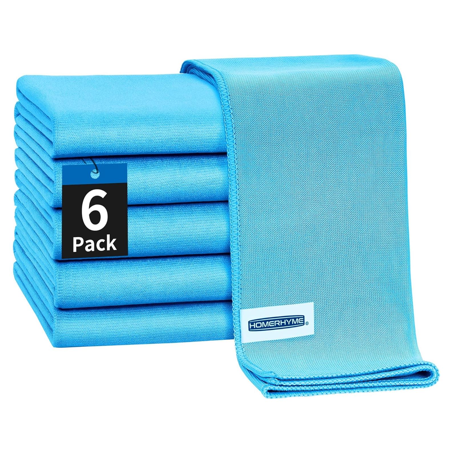 HOMERHYME Paños de Microfibra 40x35 cm, Paquete de 6