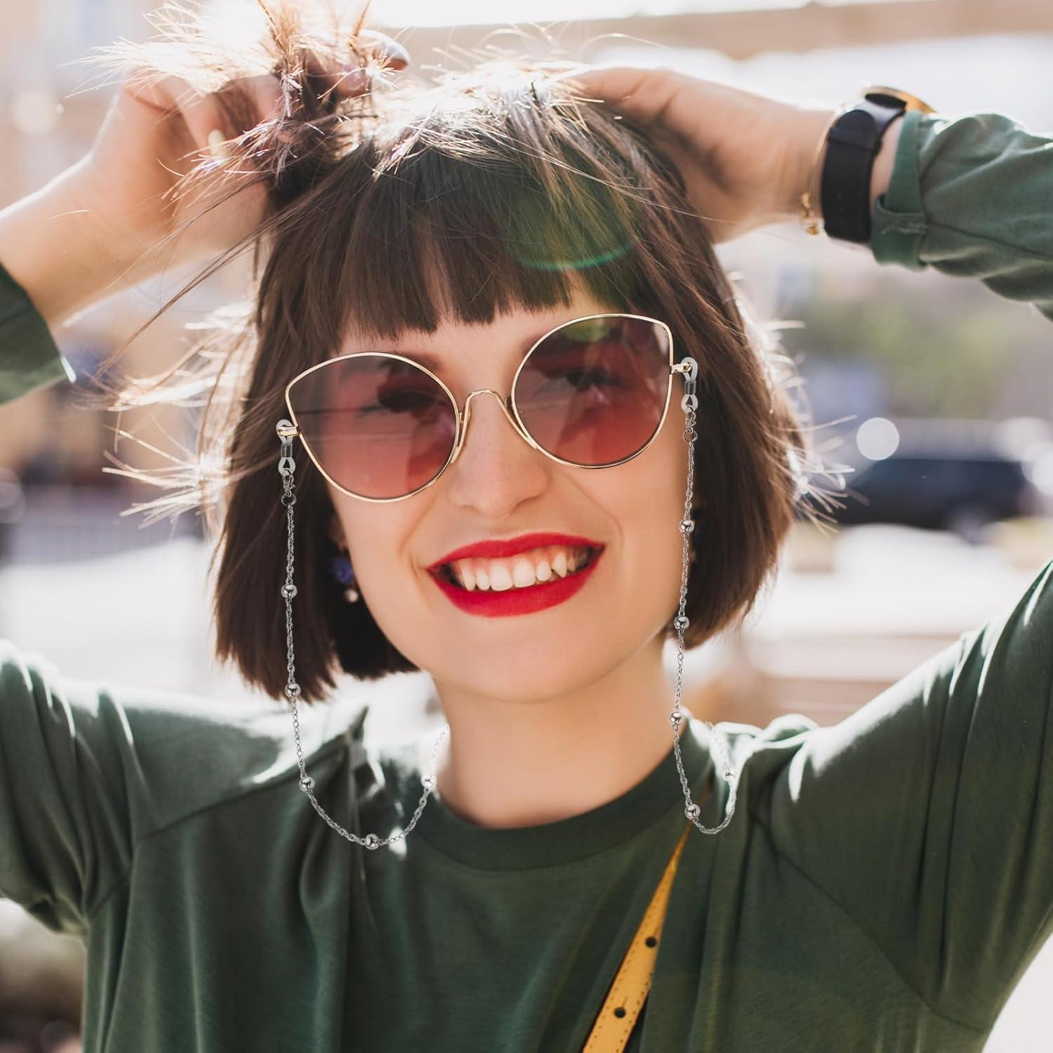 Cadena de Gafas 3 PCS Acero Inoxidable Unisex 73.66 cm