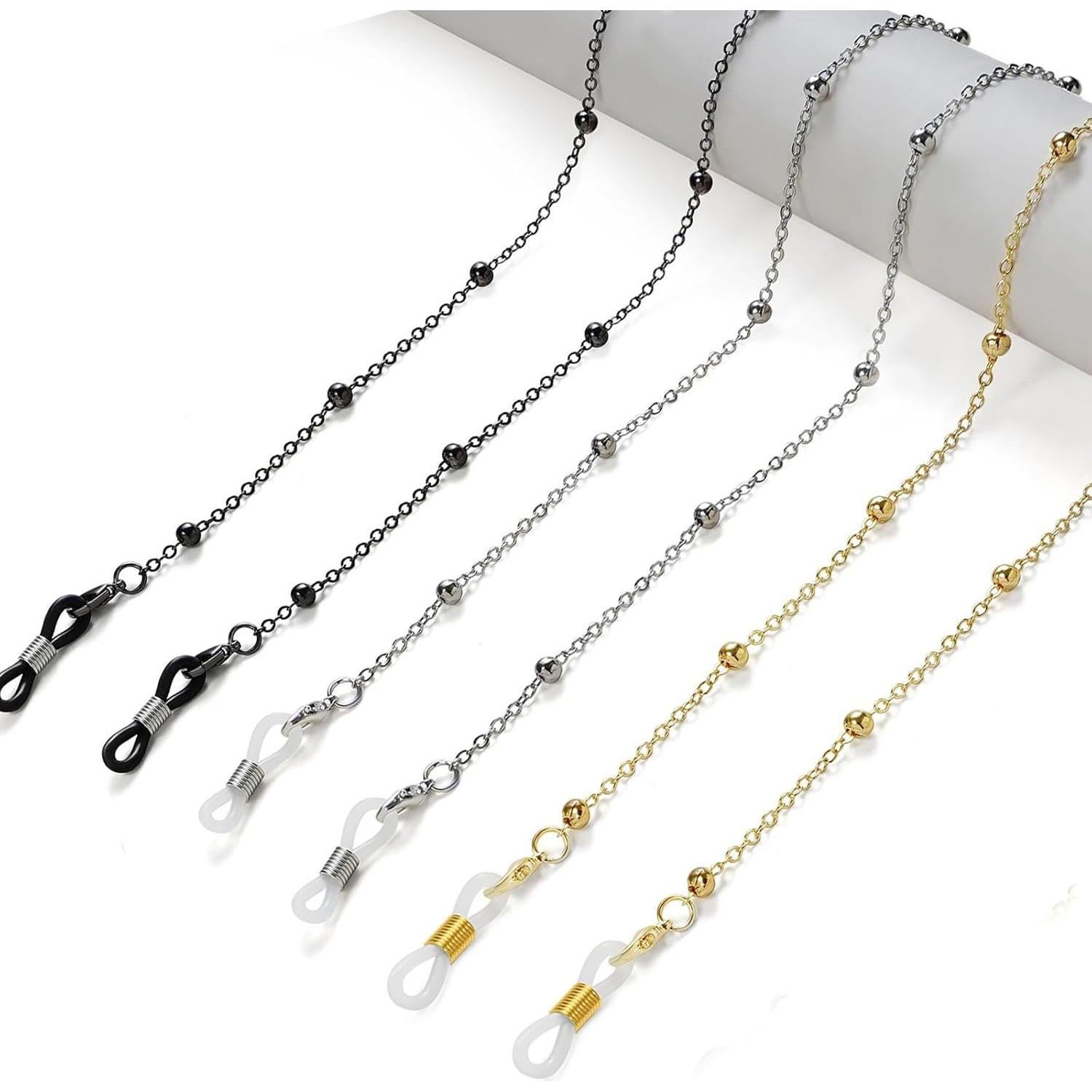 Cadena de Gafas 3 PCS Acero Inoxidable Unisex 73.66 cm