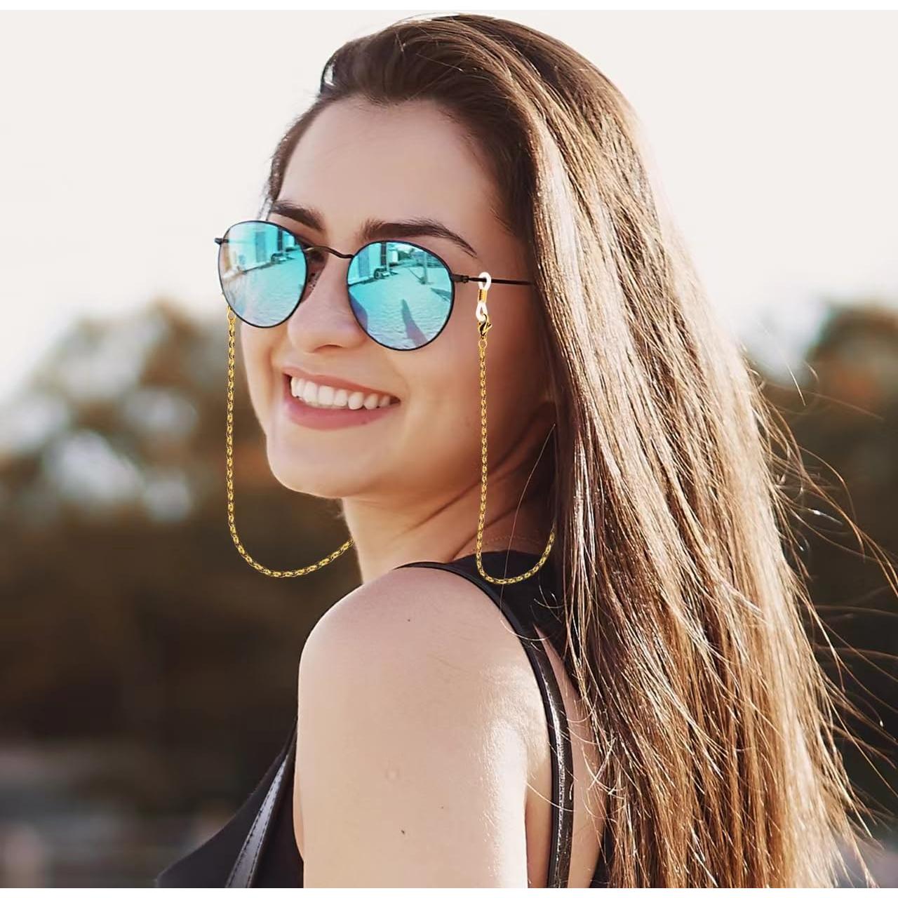 Cadena de Gafas 3 PCS Acero Inoxidable Unisex Elegante