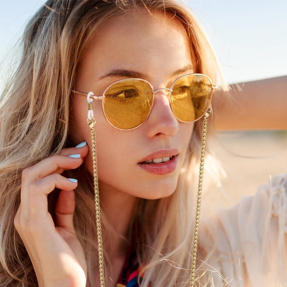 Cadena de Gafas 3 PCS Acero Inoxidable Unisex Elegante