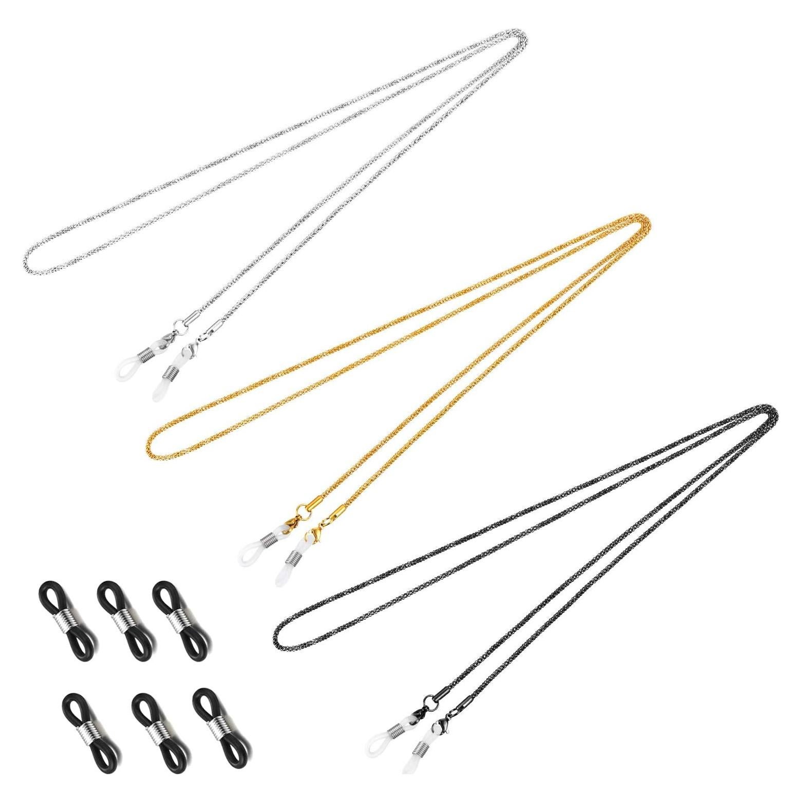 Cadena para Gafas Whaline 3 Piezas Soporte y Conectores