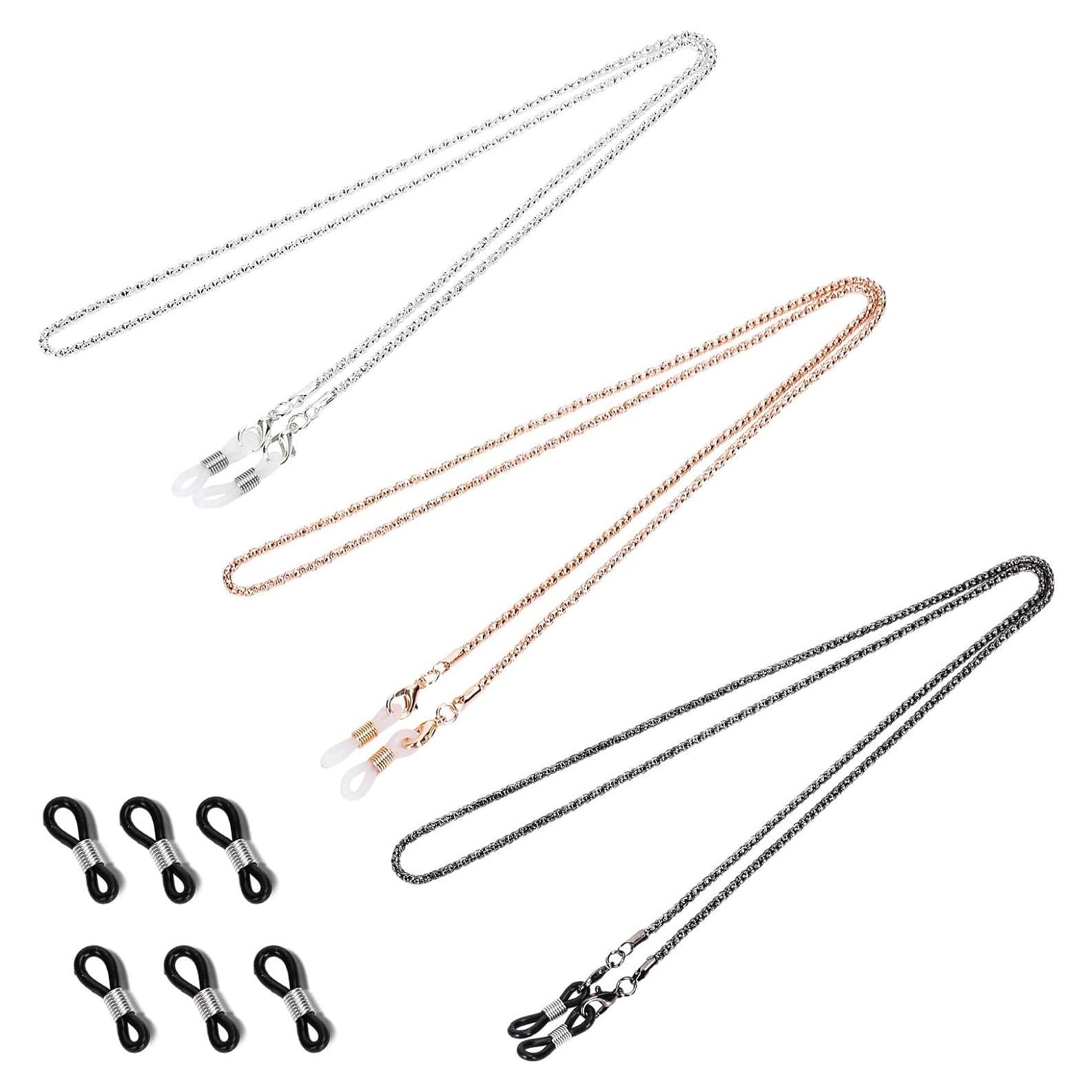 Cadena para Gafas Whaline 3 Piezas con Soporte y Conectores