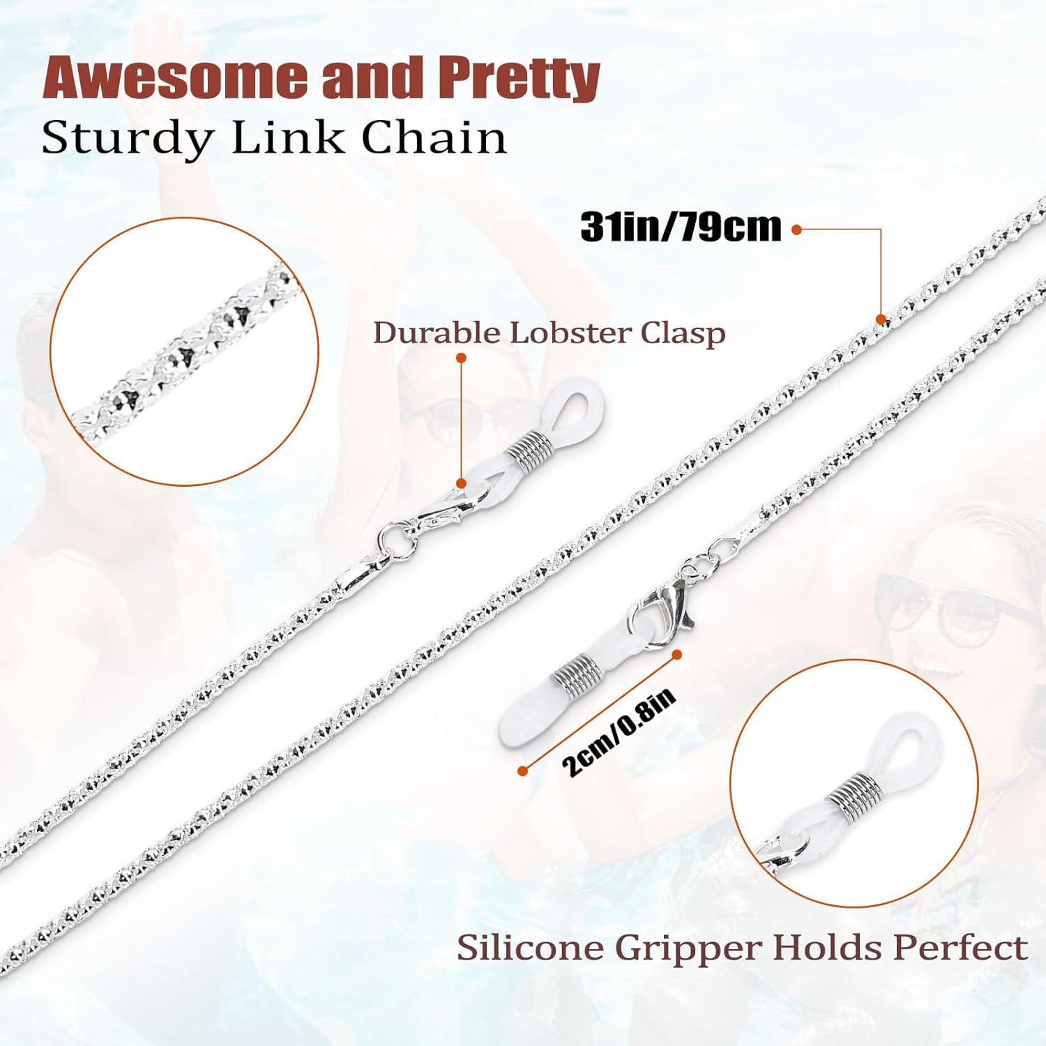 Cadena para Gafas Whaline 3 Piezas con Soporte y Conectores