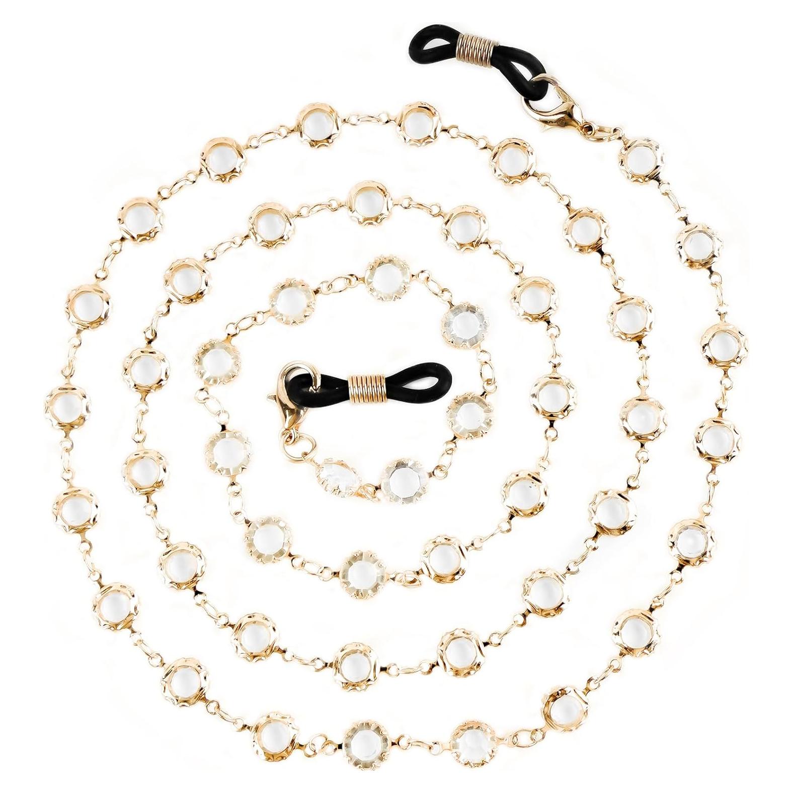 Cadena de Gafas BILIONE de Cristal para Mujeres y Niñas - 76 cm