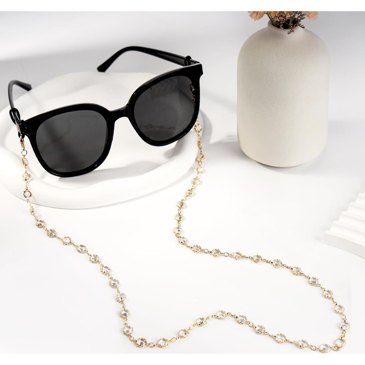 Cadena de Gafas BILIONE con Cristales - 76 cm - Oro