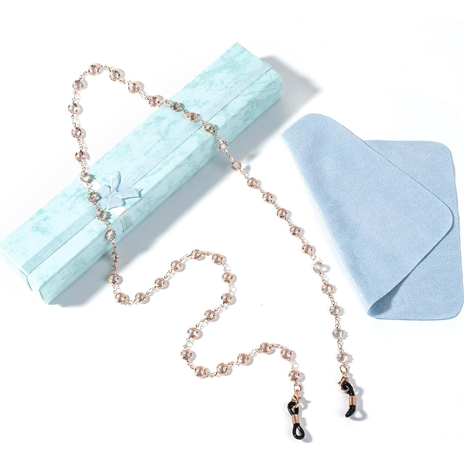 Cadena de Gafas BILIONE Oro Rosa 76 cm para Mujeres y Niñas