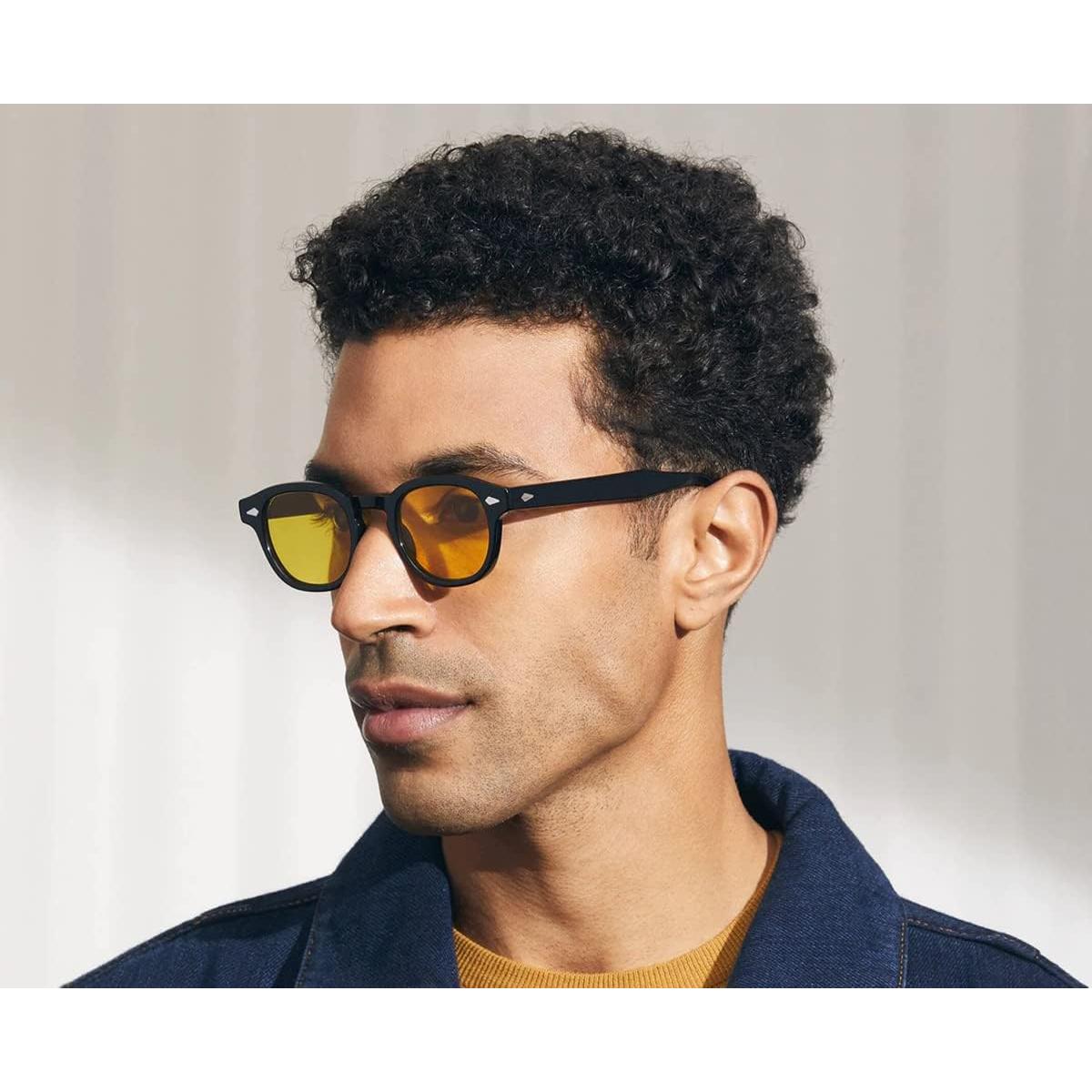 Gafas de Sol Gtand Unisex Retro 46mm UV400 Marco Negro