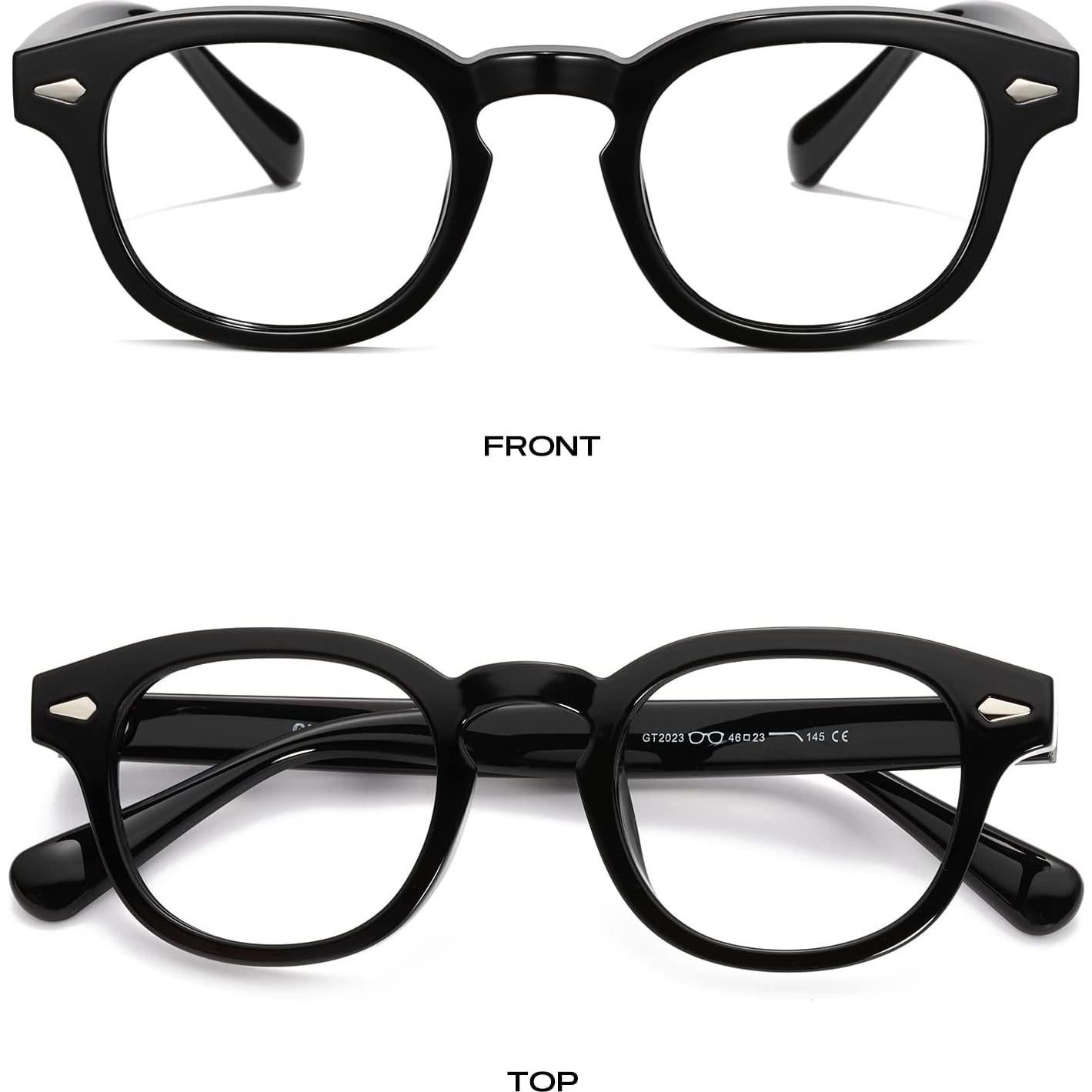 Gafas de Sol Gtand Unisex Retro 46mm UV400 Marco Negro