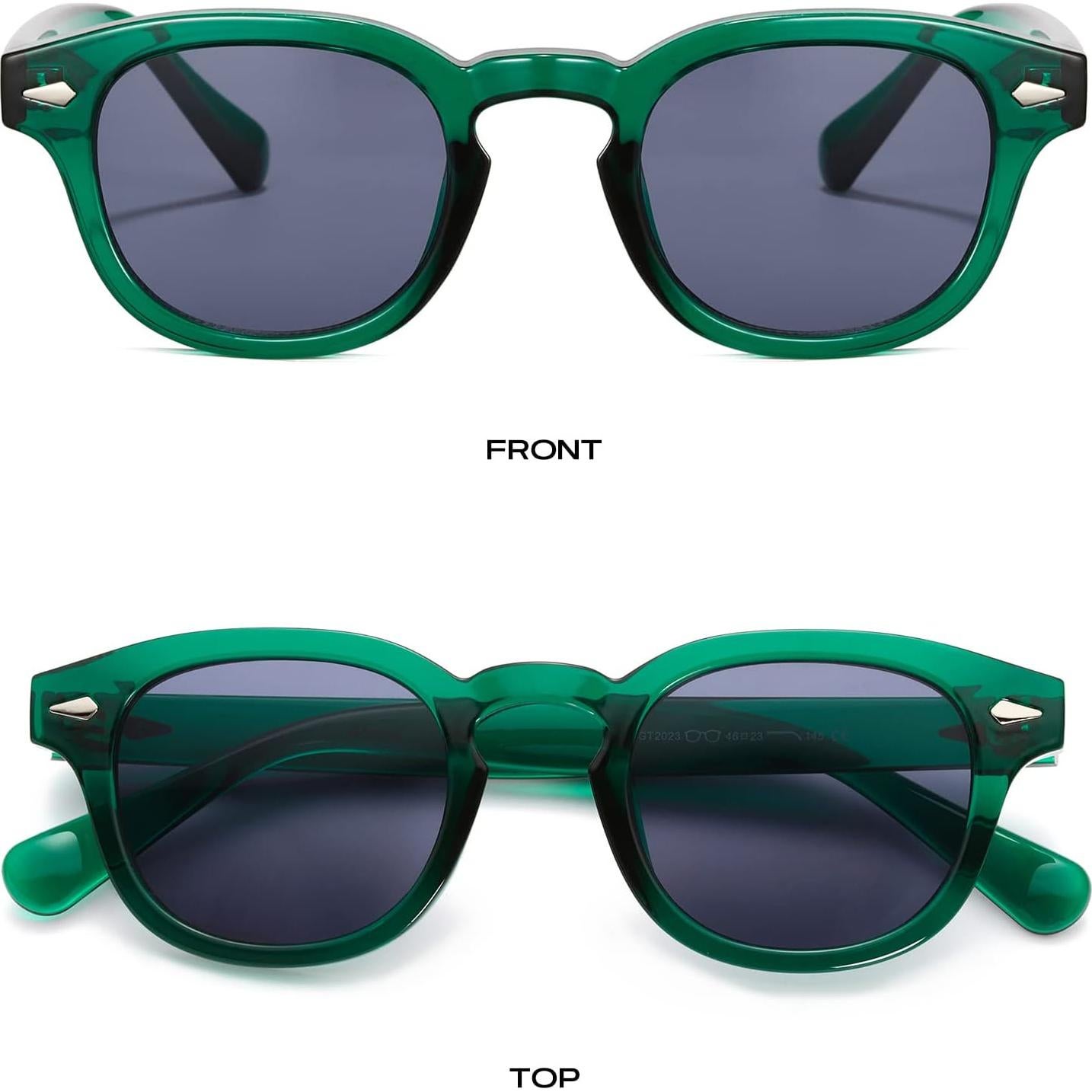Gafas de Sol Gtand Unisex Retro 46mm UV400 Verde Esmeralda