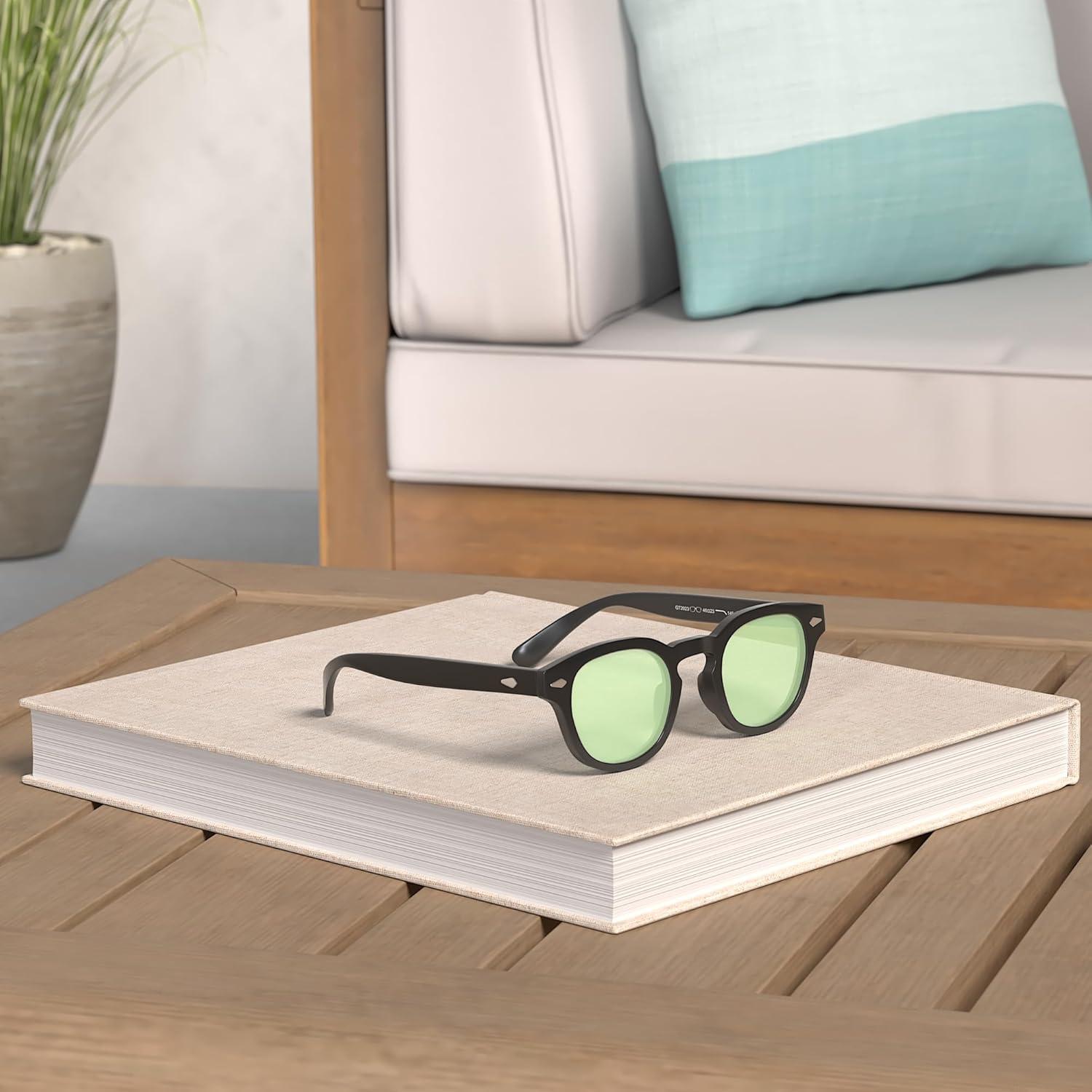 Gafas de Sol Gtand Unisex Retro 46mm UV400 Tinte Verde