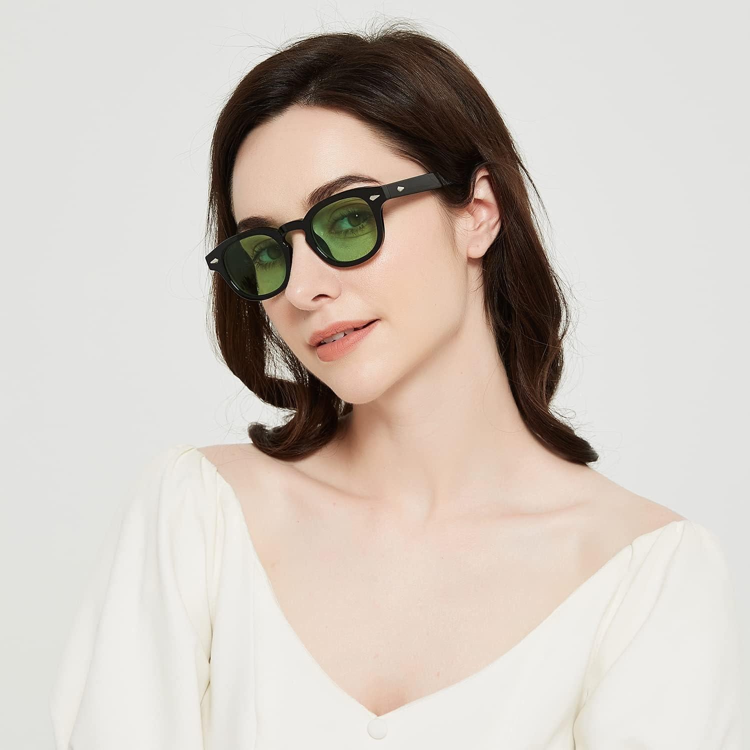 Gafas de Sol Gtand Unisex Retro 46mm UV400 Tinte Verde