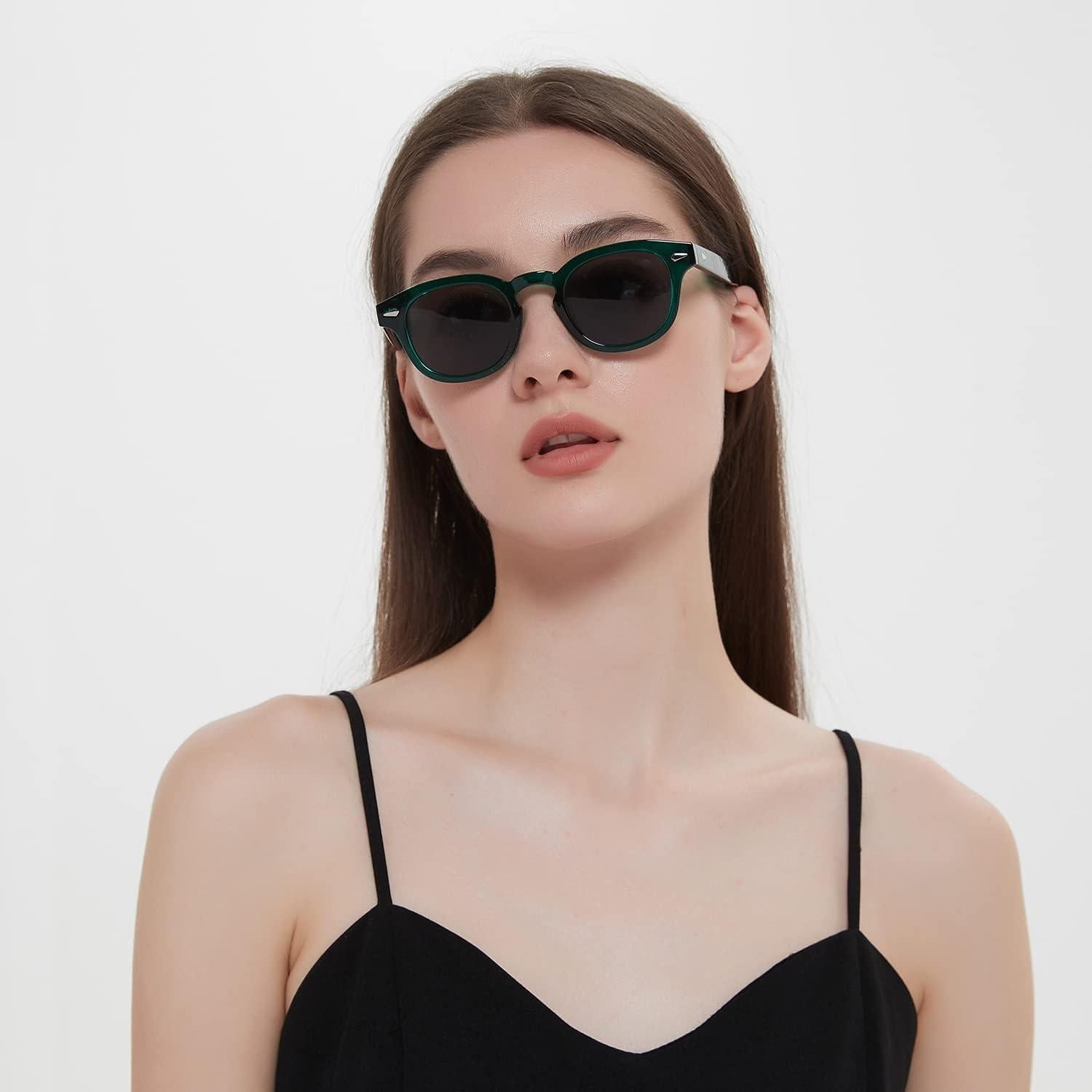 Gafas de Sol Gtand Unisex Retro 46mm UV400 Montura Verde