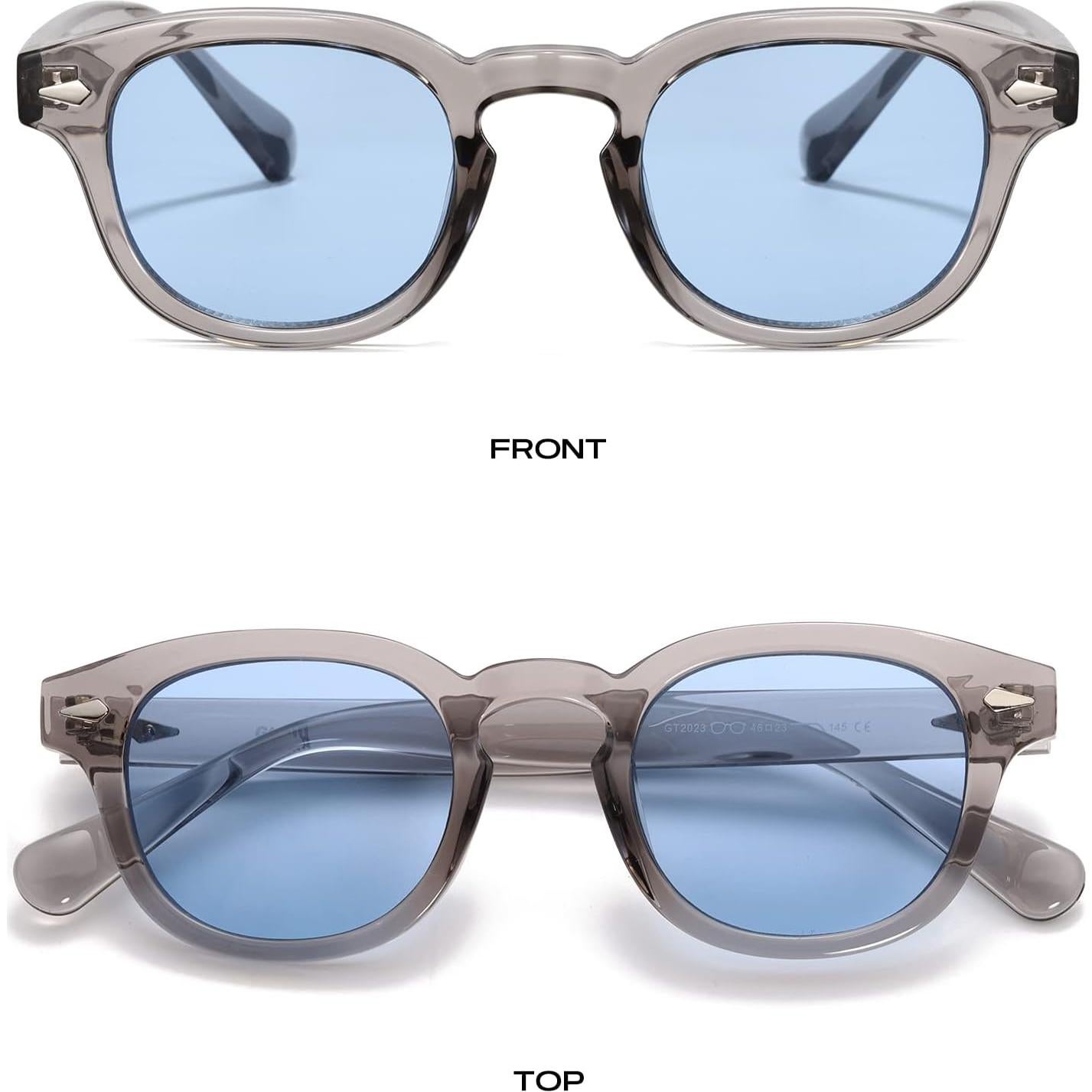 Gafas de Sol Gtand Unisex Retro Circulares 46mm Tinte Azul