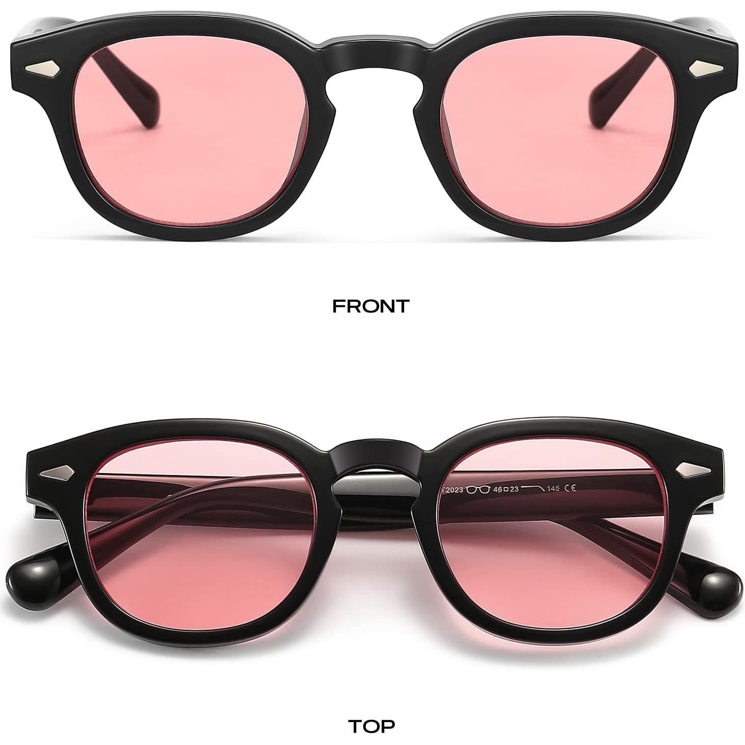 Gafas de Sol Gtand Unisex Retro Circulares 46mm Tinte Rosa