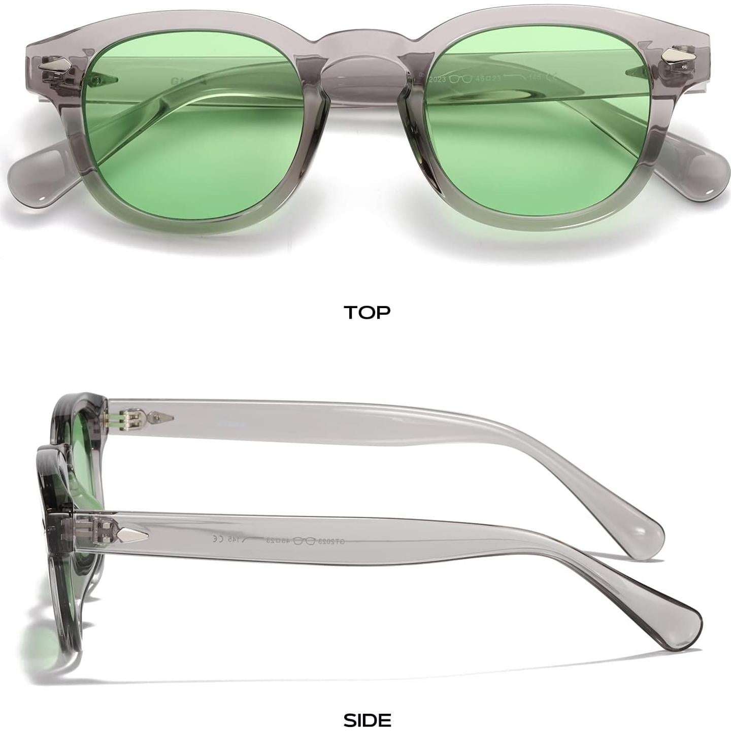 Gafas de Sol Gtand Unisex Retro 46mm UV400 Tinte Verde