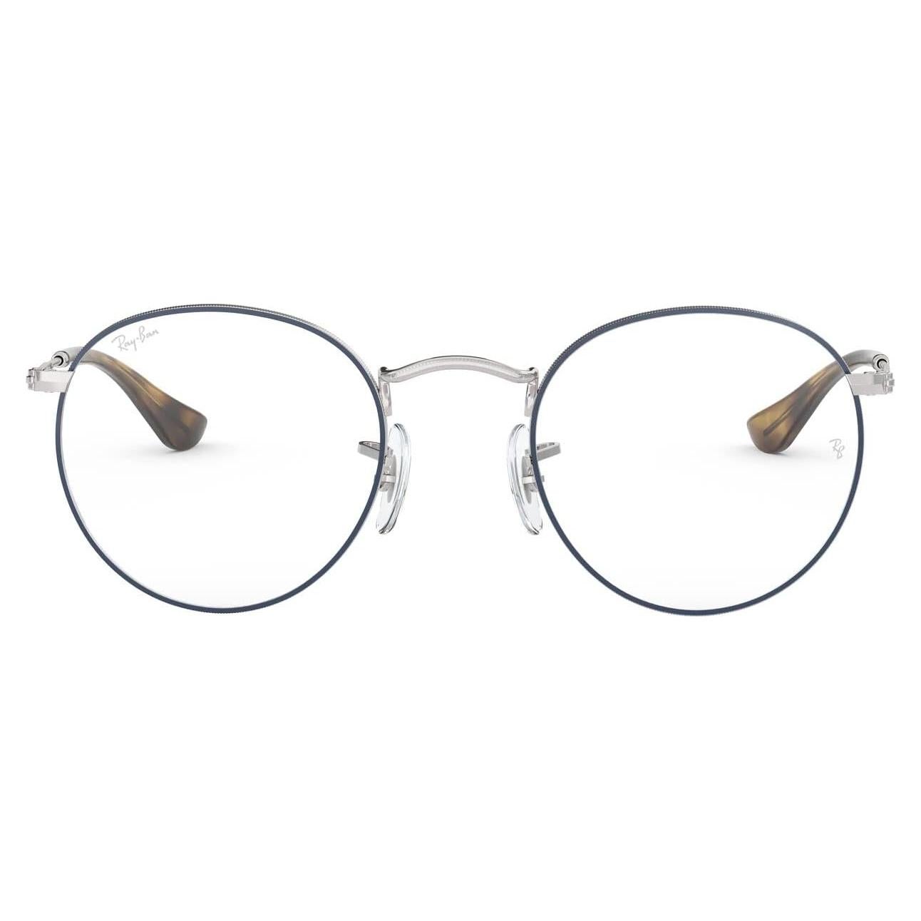 Gafas Ray-Ban Rx3447V Redondas Metal 47mm Azul Plata