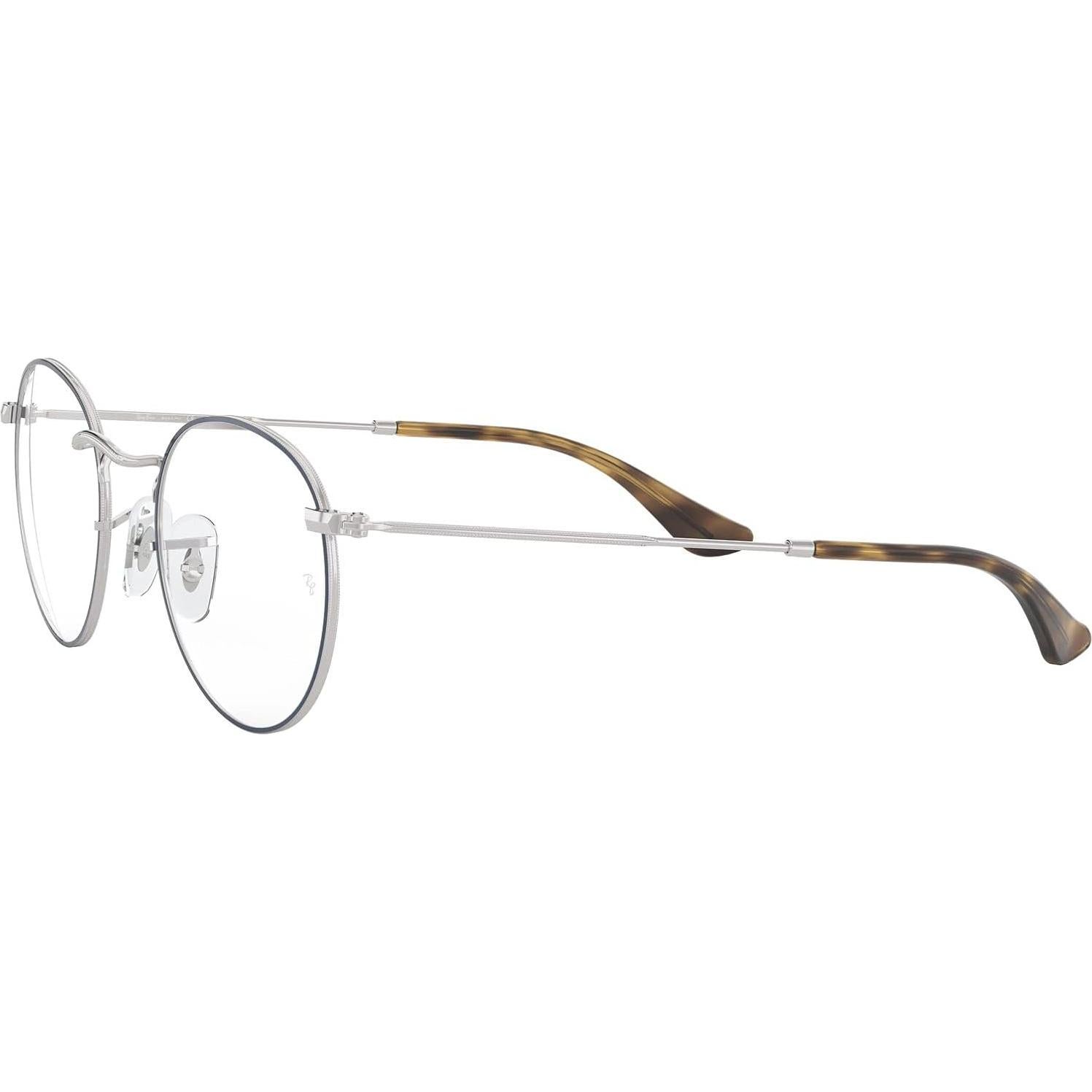 Gafas Ray-Ban Rx3447V Redondas Metal 47mm Azul Plata