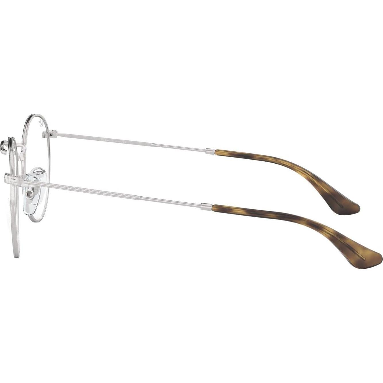 Gafas Ray-Ban Rx3447V Redondas Metal 47mm Azul Plata