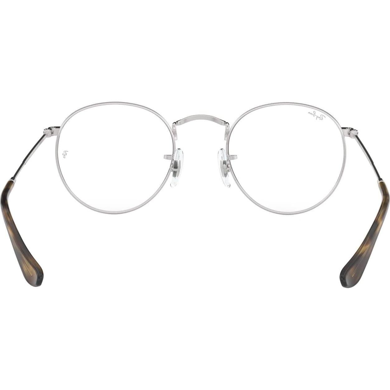 Gafas Ray-Ban Rx3447V Redondas Metal 47mm Azul Plata