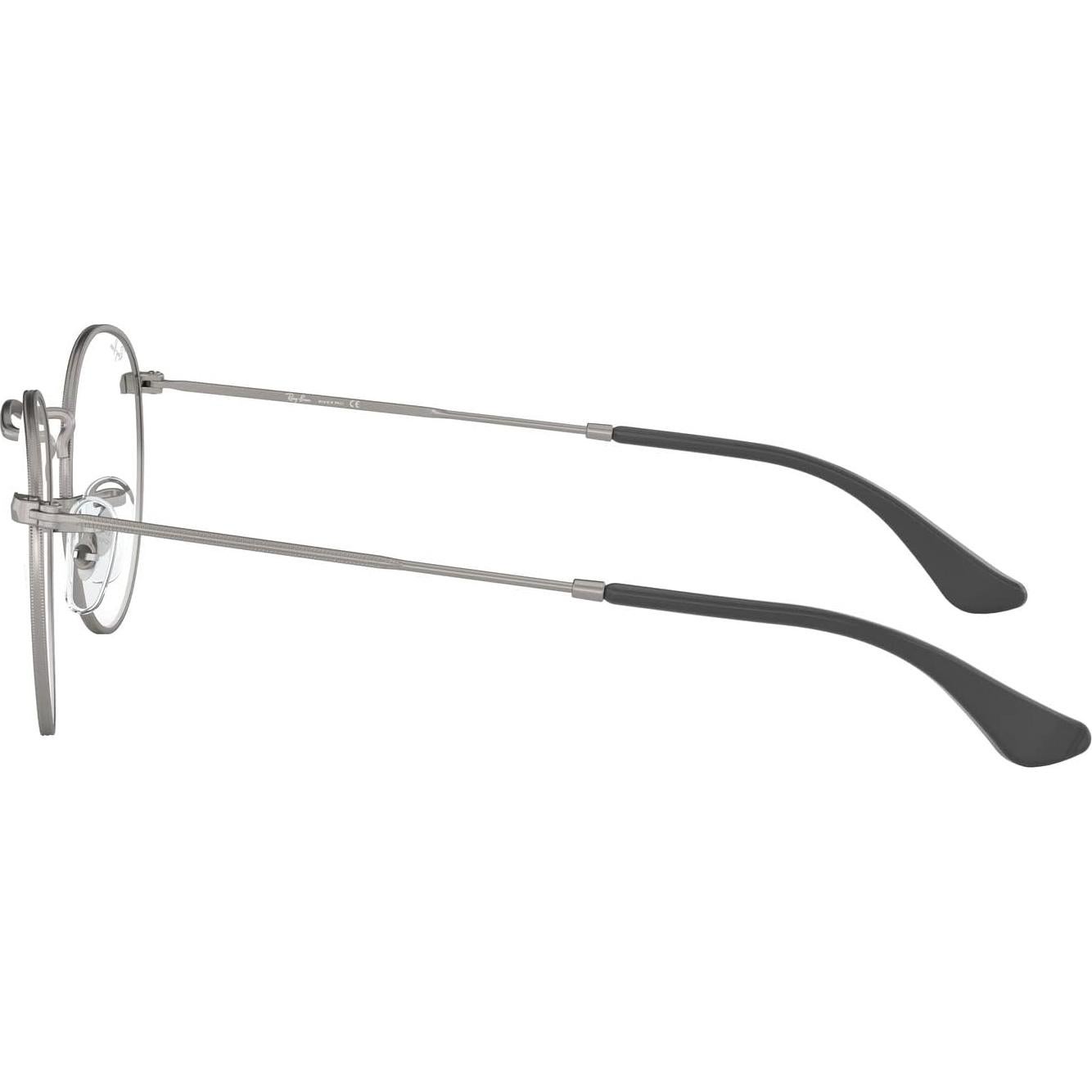 Gafas Ray-Ban Rx3447V Redondas Metal Gunmetal 47mm