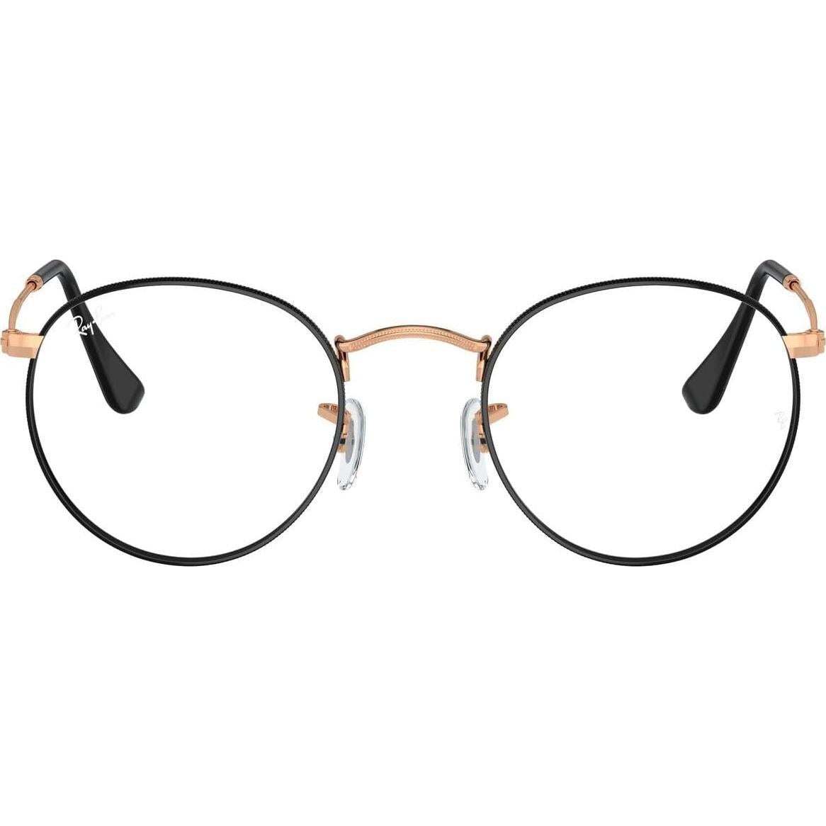 Gafas Ray-Ban RX3447V Redondas Metal 47mm Negro/Oro Rosa