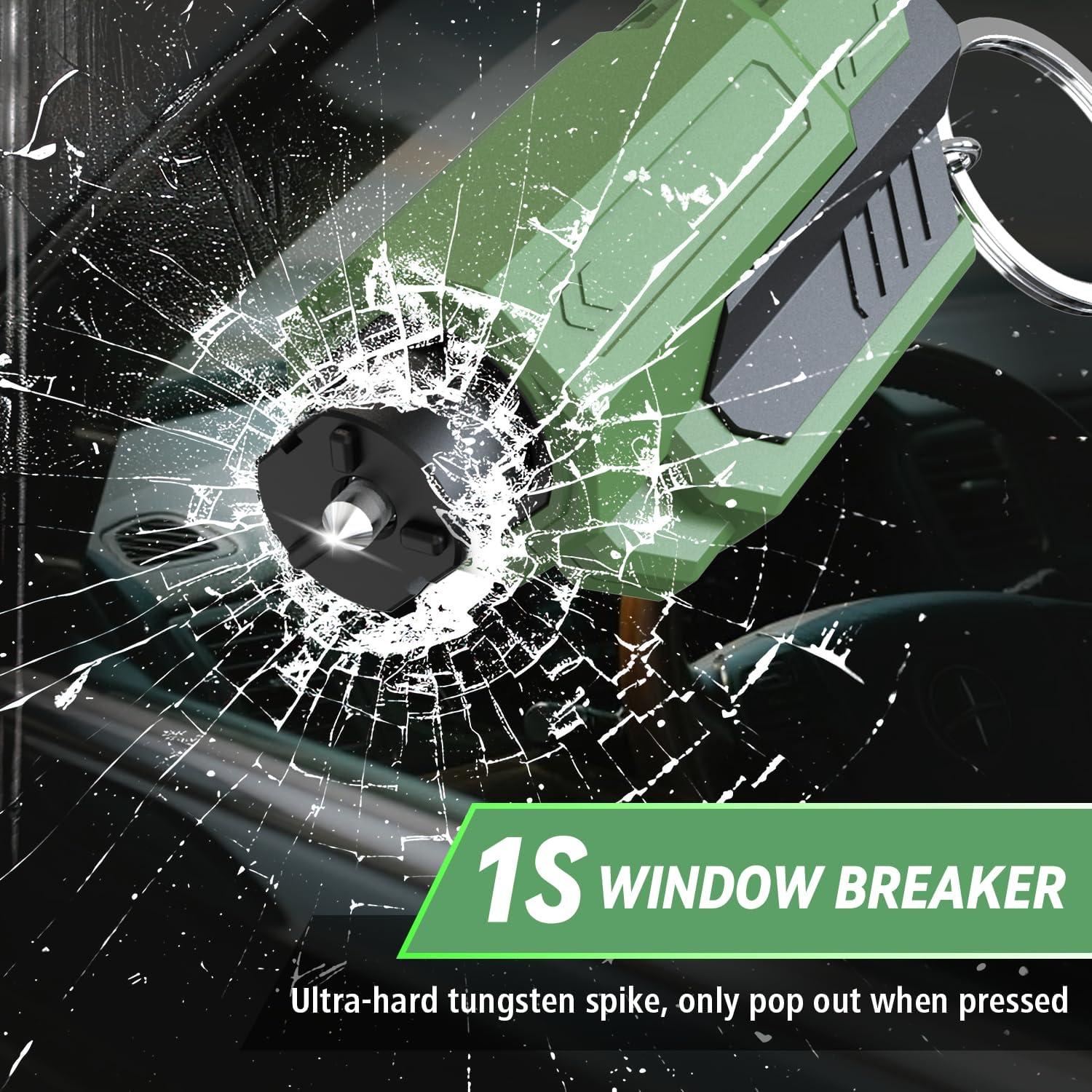 Martillo de Seguridad SINSEN para Automóvil - Rompedor de Cristales y Cortador de Cinturones