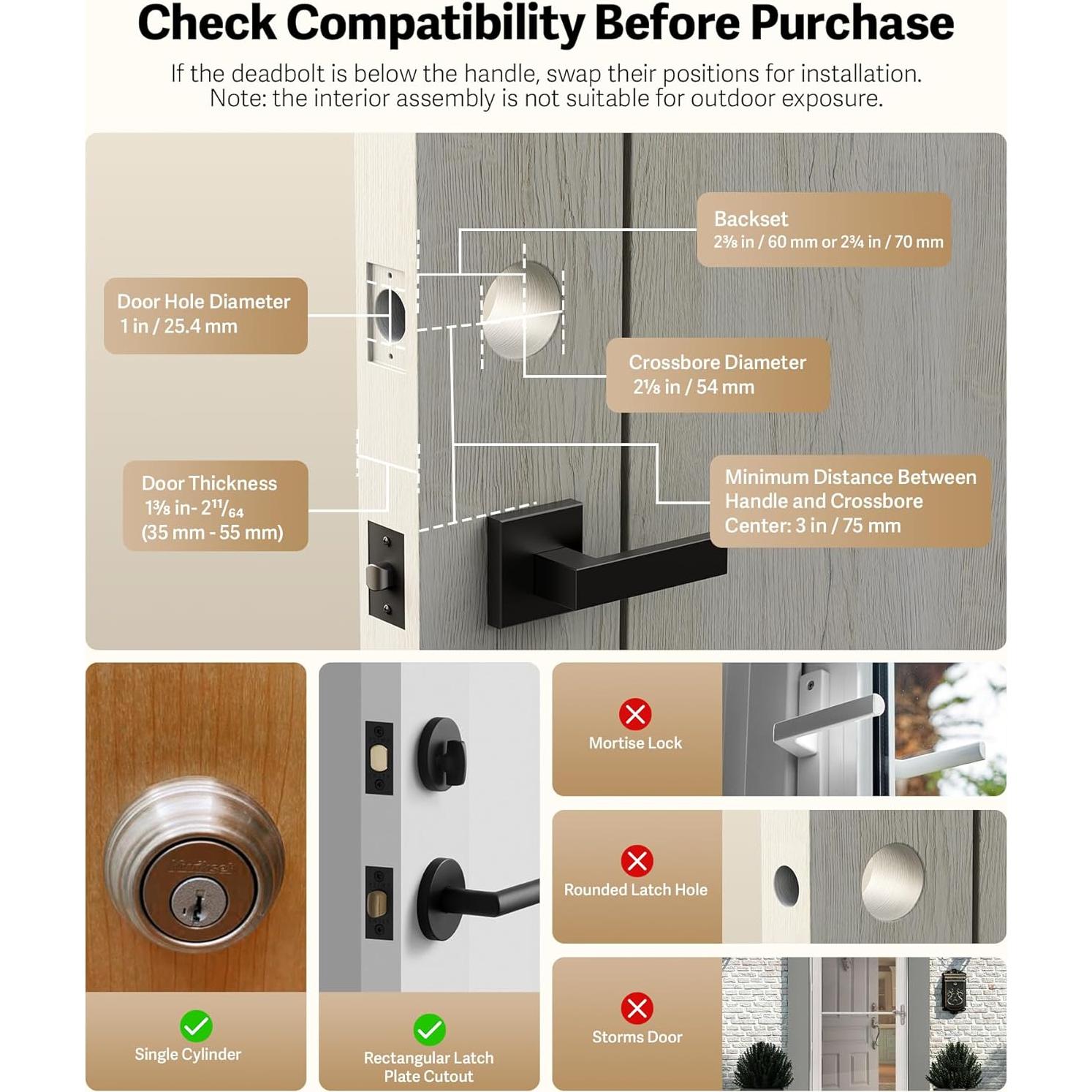 Cerradura Inteligente Lockin Veno Pro, Biométrica con Vena de Palma y Huella Dactilar, Wi-Fi, Timbre y Control por App