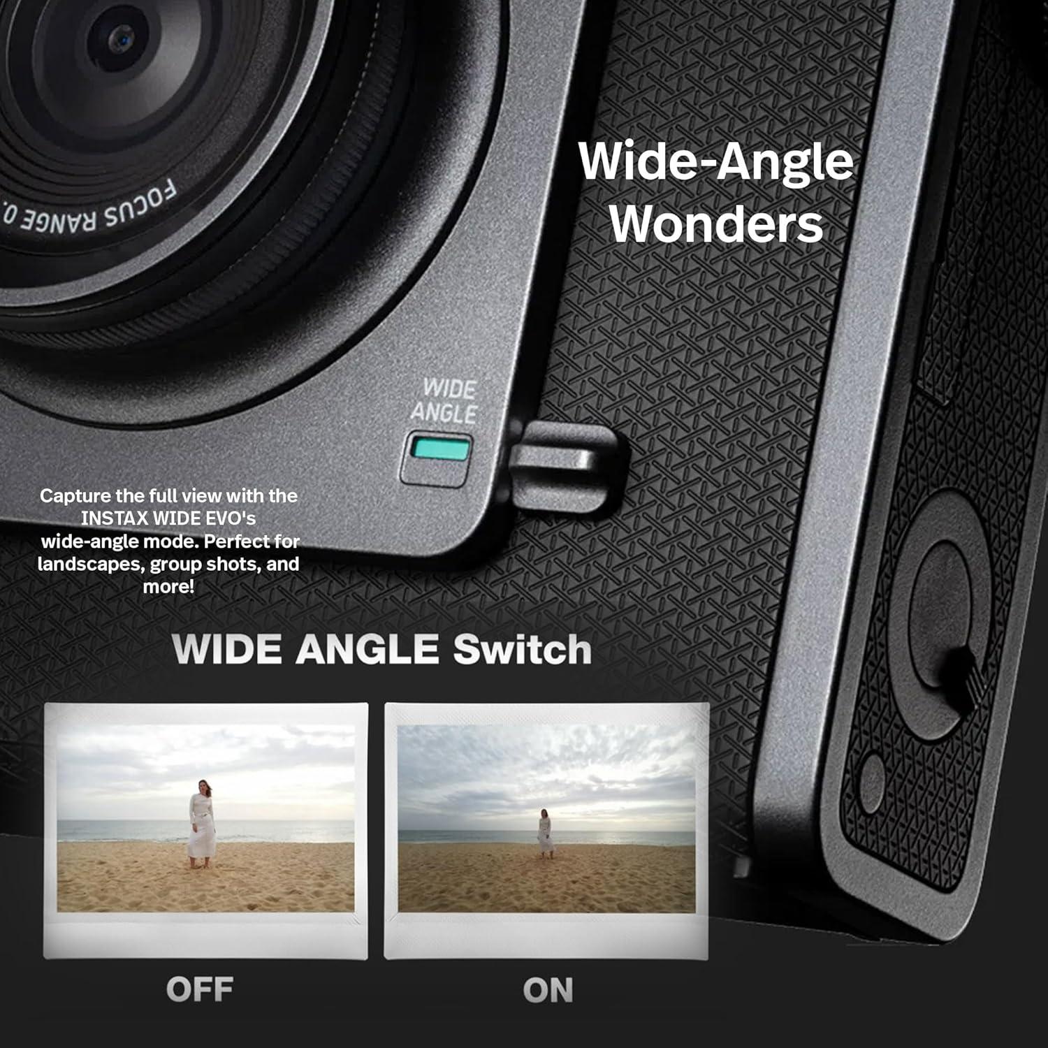 Cámara Instantánea Híbrida Fujifilm Instax Wide EVO + Accesorios