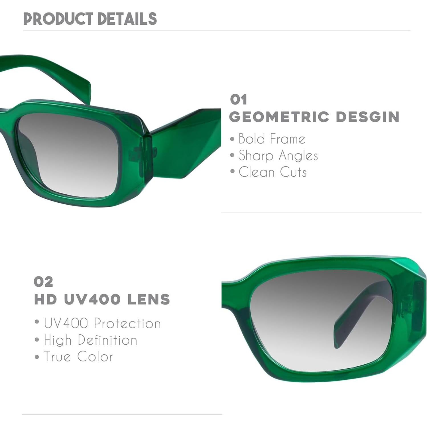 Gafas de Sol Rectangulares Mosanana Modelo Goulding UV400