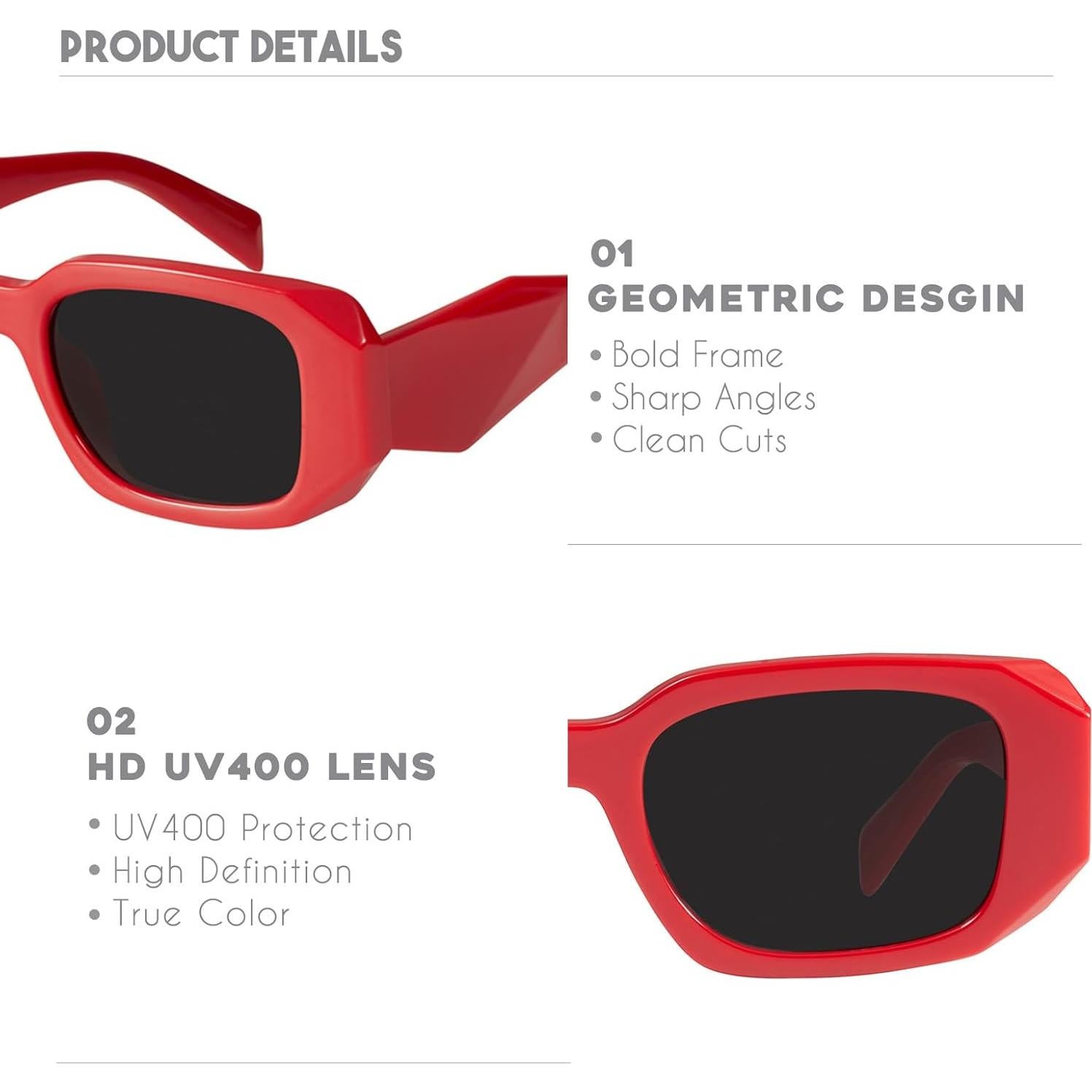 Gafas de Sol Rectangulares Mosanana Modelo Goulding UV400