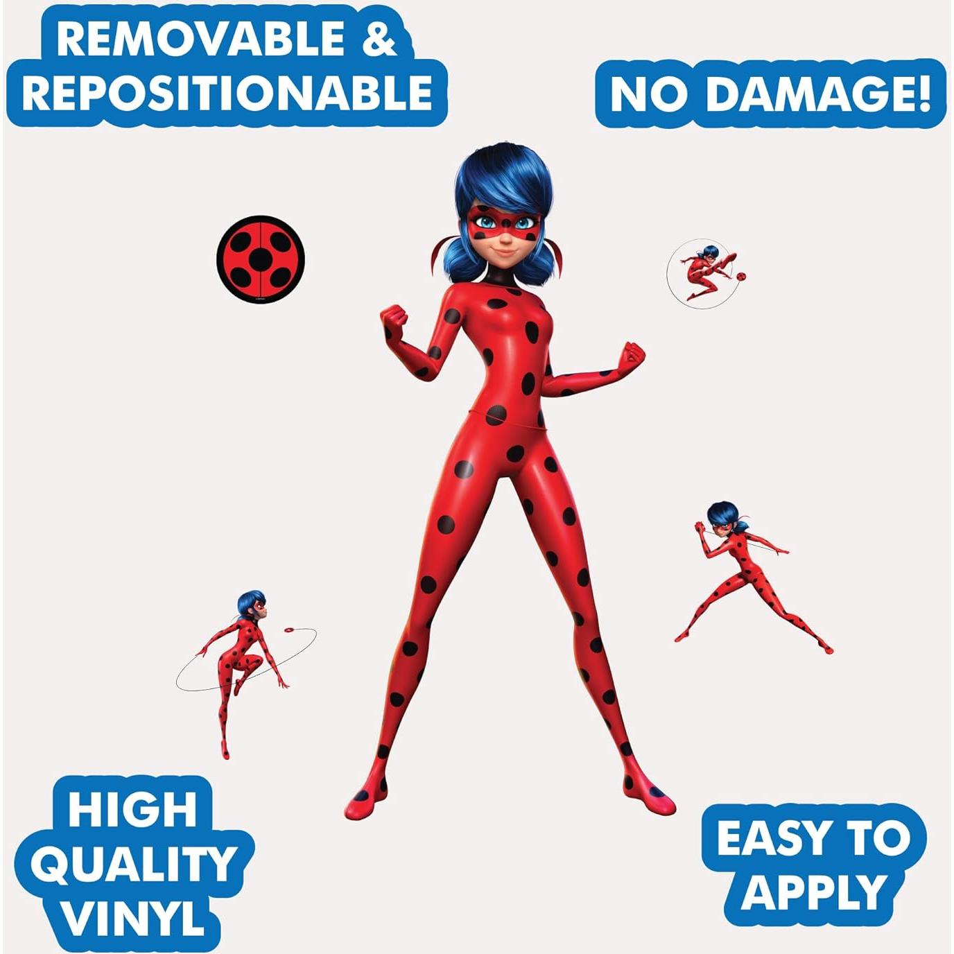 Calcomanías de Pared Ladybug Milagrosa Wall Palz 73.66 cm 3D