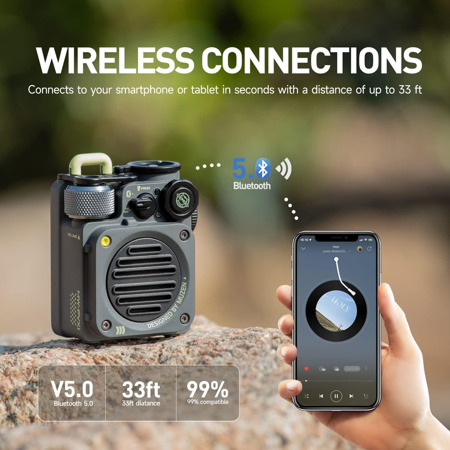 Altavoz Bluetooth Muzen Wild Mini IPX5 Resistente al Agua