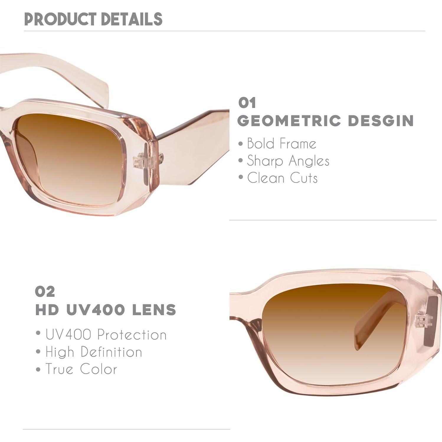 Gafas de Sol Rectangulares Mosanana Modelo Goulding UV400