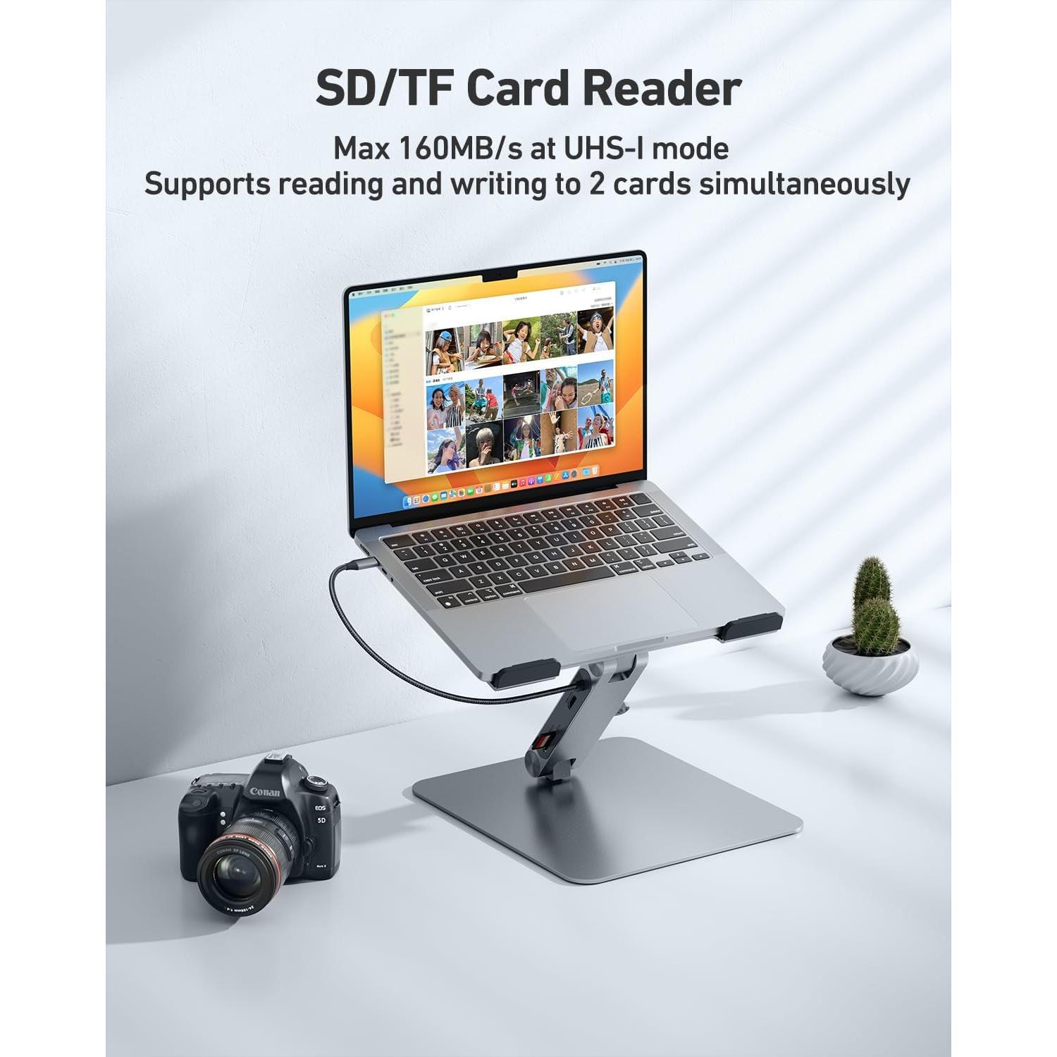 Soporte para Laptop BENFEI con Estación de Acoplamiento 7en1