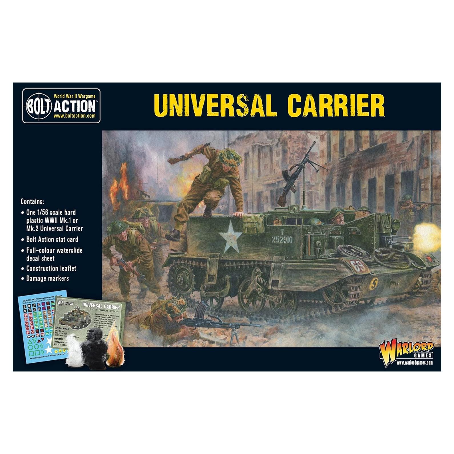 Kit de Modelo Warlord Universal Carrier 1:56 Sin Pintar