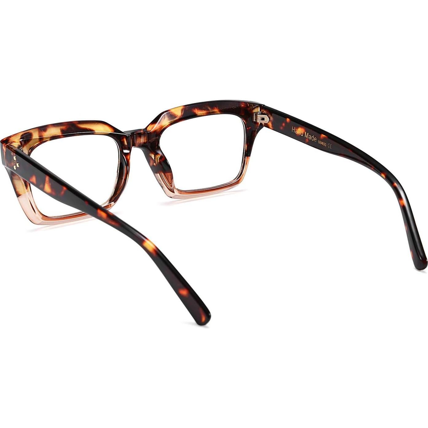 Gafas de Lectura FEISEDY Retro Cuadradas Anti Luz Azul 1.5x