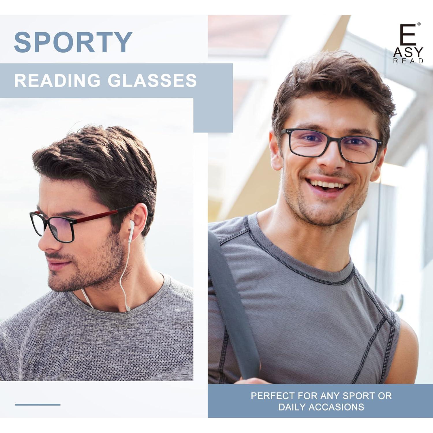 Gafas de Lectura EASY READ 2 Pares TR90 Bloqueo Luz Azul