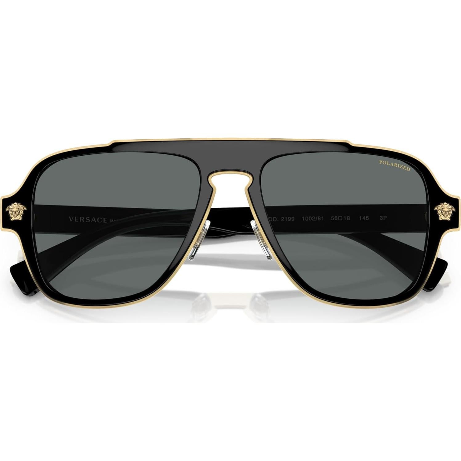 Gafas de sol Versace Hombre Marco Negro Lentes 56mm