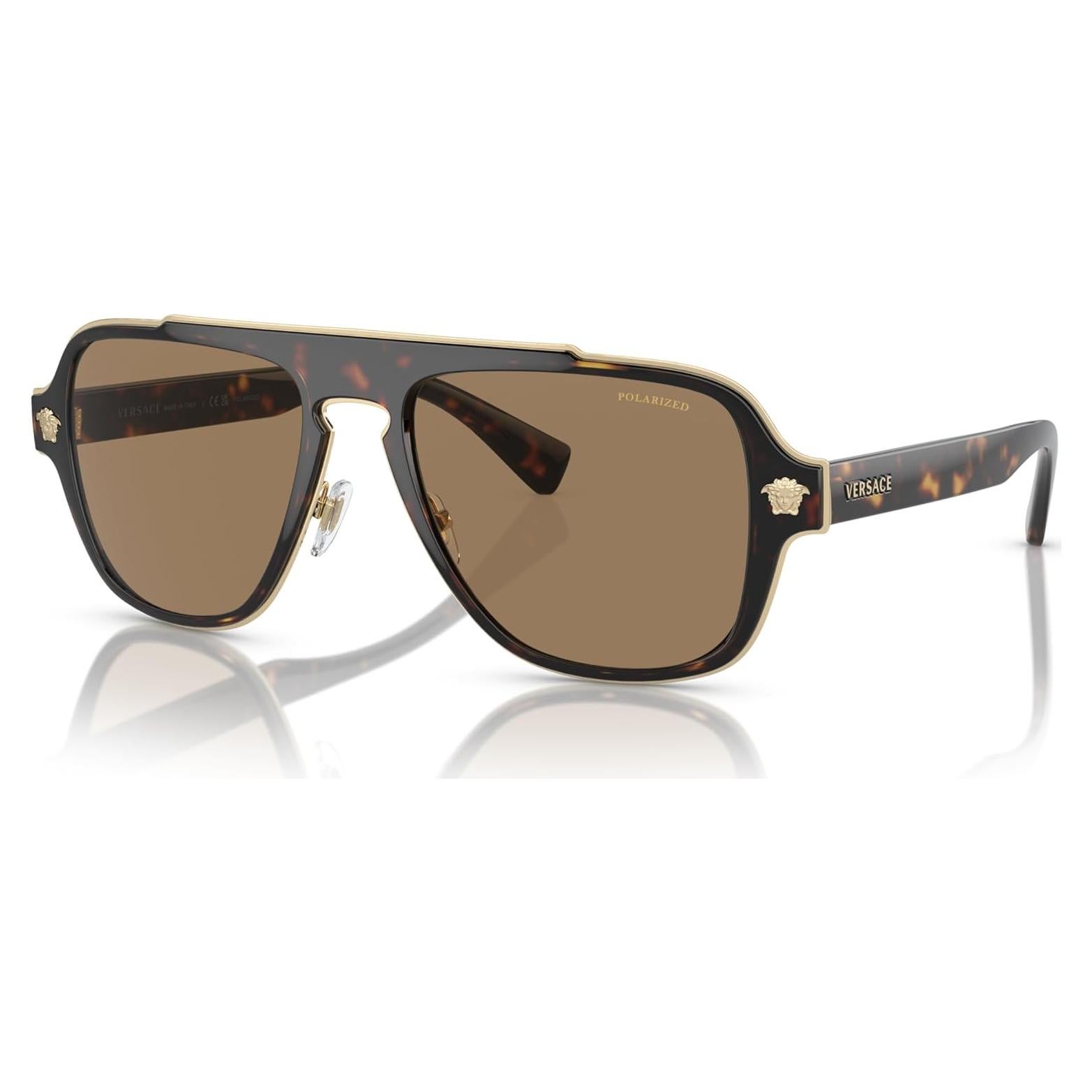 Gafas de sol Versace Hombre Marco Negro Lentes 56mm