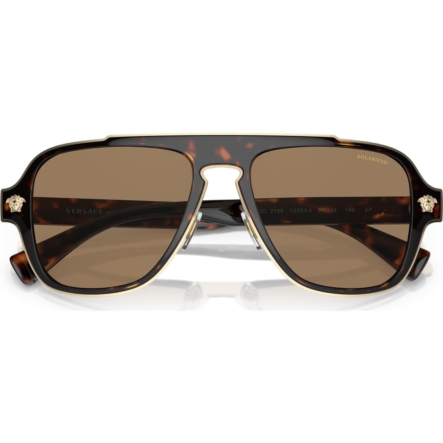 Gafas de sol Versace Hombre Marco Negro Lentes 56mm