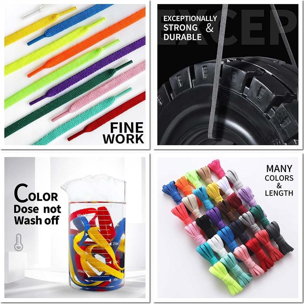 Cordones Planos VSUDO 137cm para Zapatillas - 19 Colores