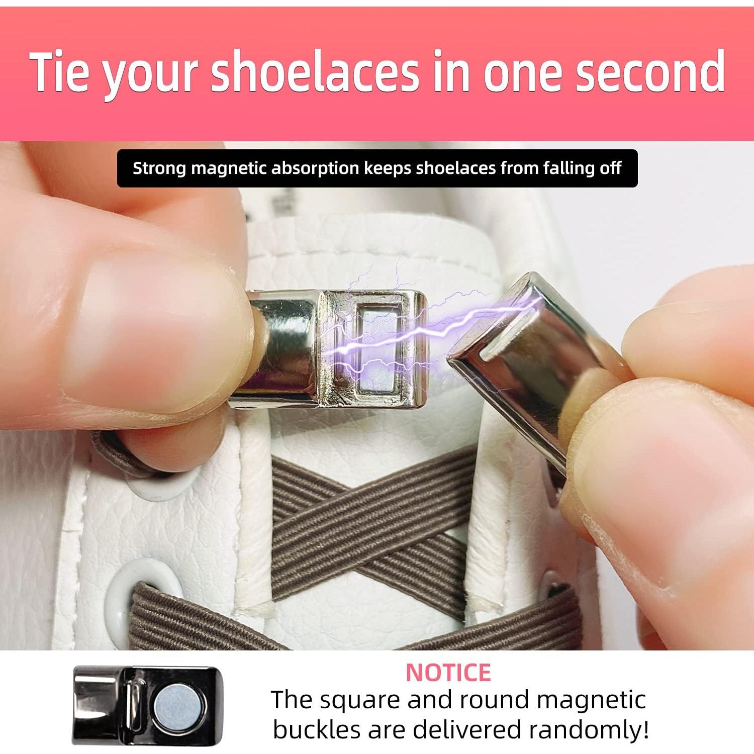 6 Piezas Hebillas Magnéticas para Cordones de Zapatos