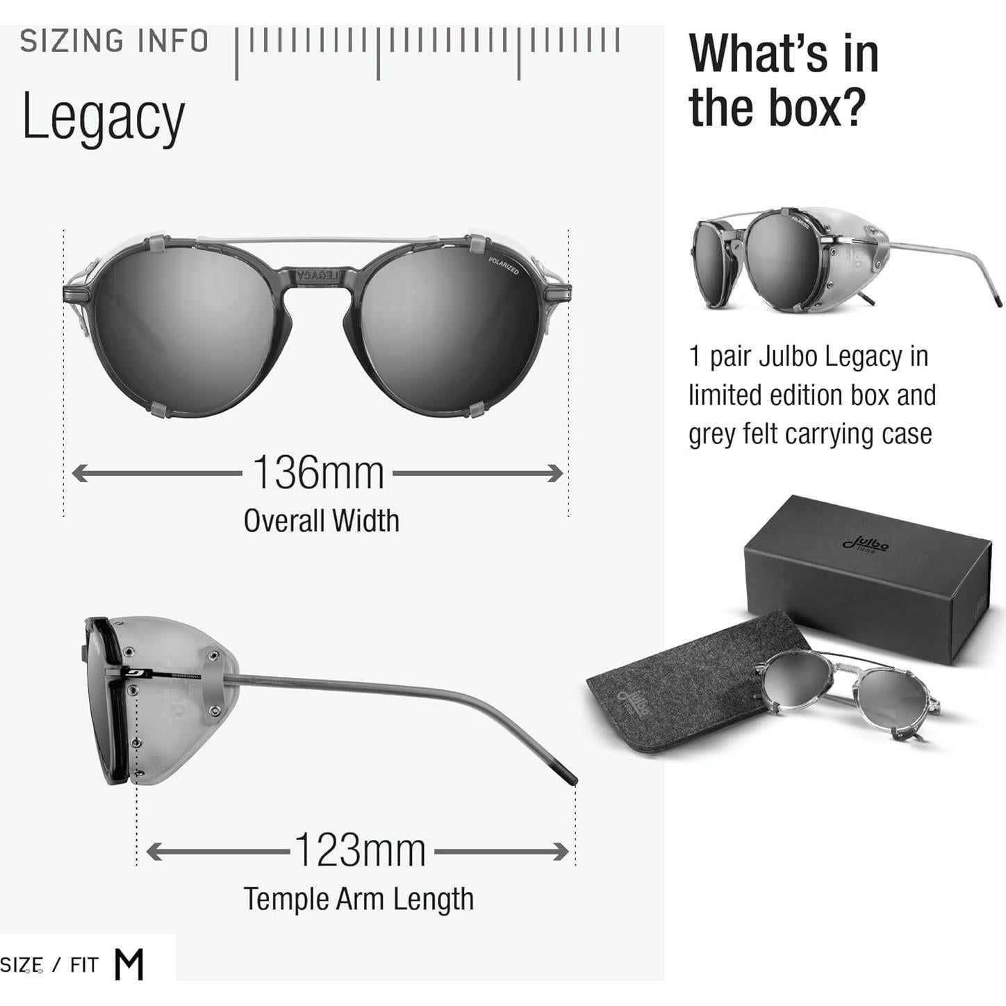 Gafas de sol Julbo Legacy fotocromáticas con protectores